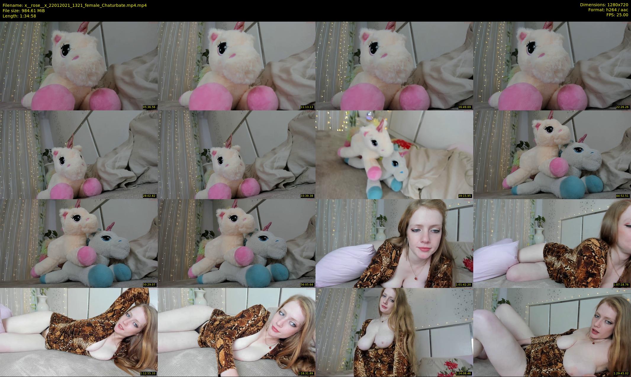 x__rose__x — 95 minute Chaturbate female cam show recording, 720p, Jan 22, 2021