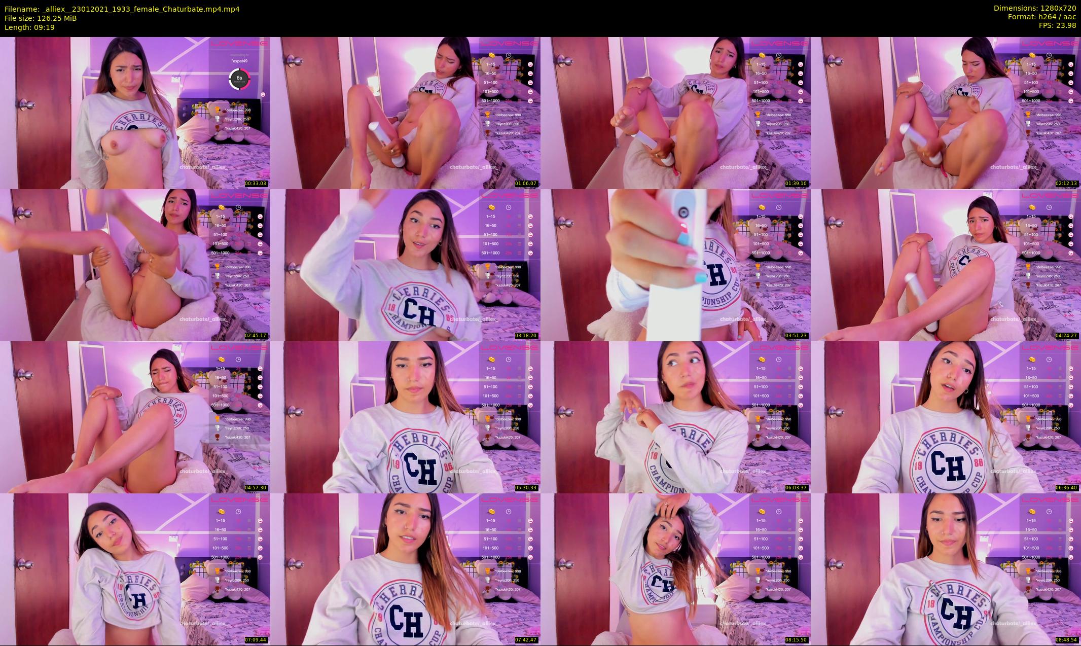 _alliex_ — 10 minute Chaturbate female cam show recording, 720p, Jan 23, 2021