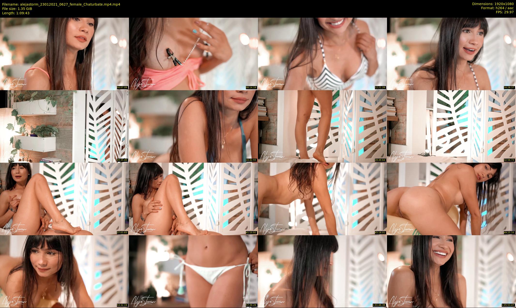 alejastorm — 70 minute Chaturbate female cam show recording, 1080p, Jan 23, 2021
