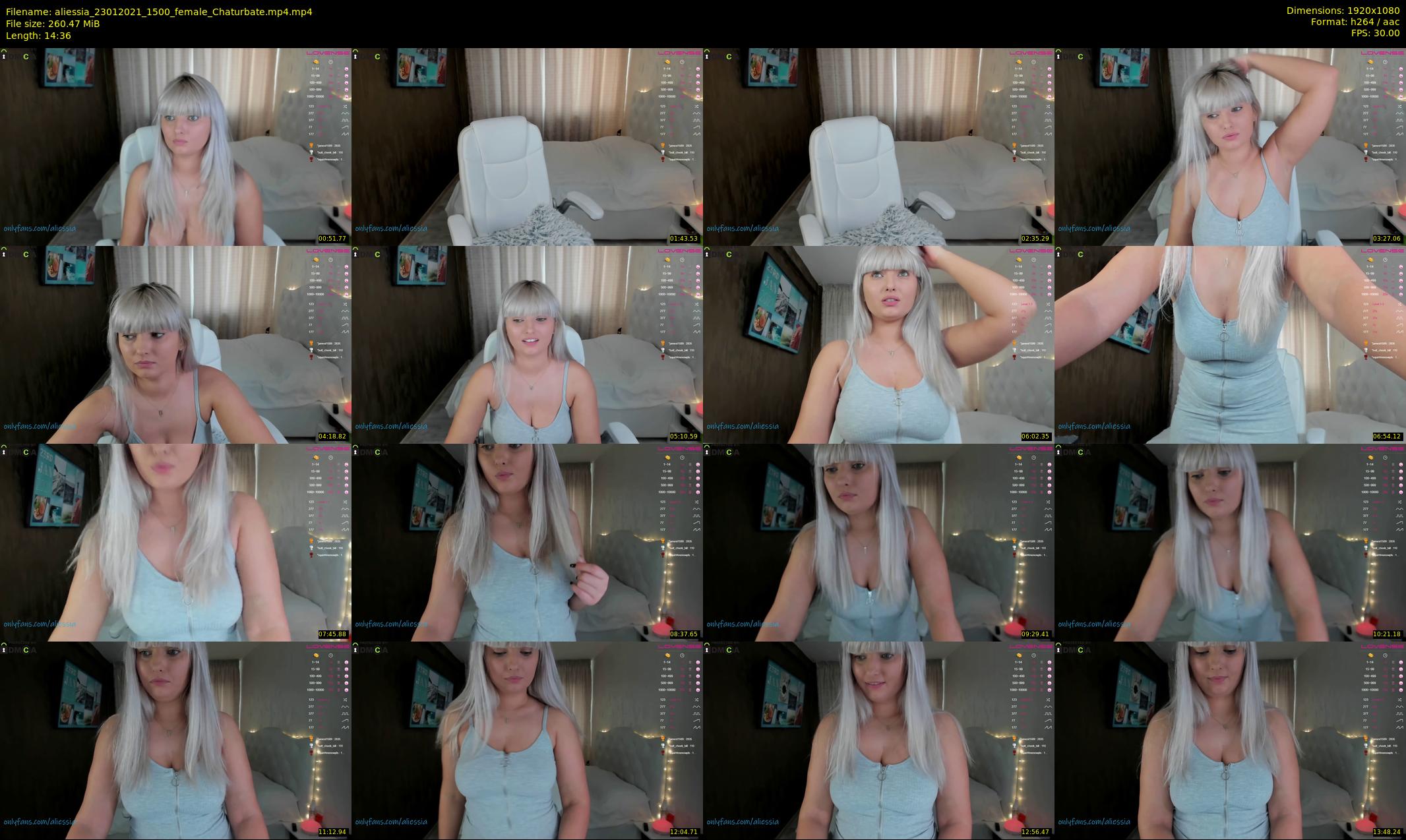 aliessia — 15 minute Chaturbate female cam show recording, 1080p, Jan 23, 2021