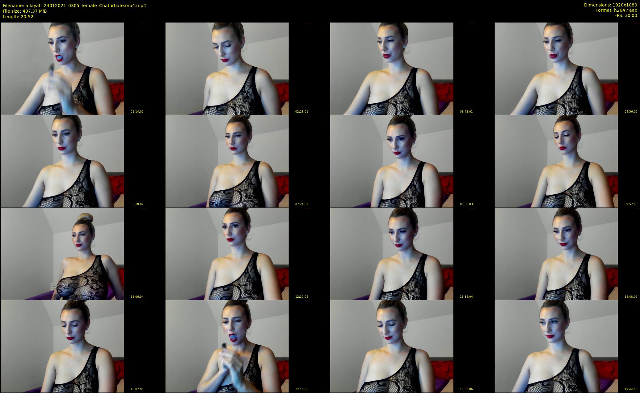 allayah — 21 minute Chaturbate female cam show recording, 1080p, Jan 24, 2021
