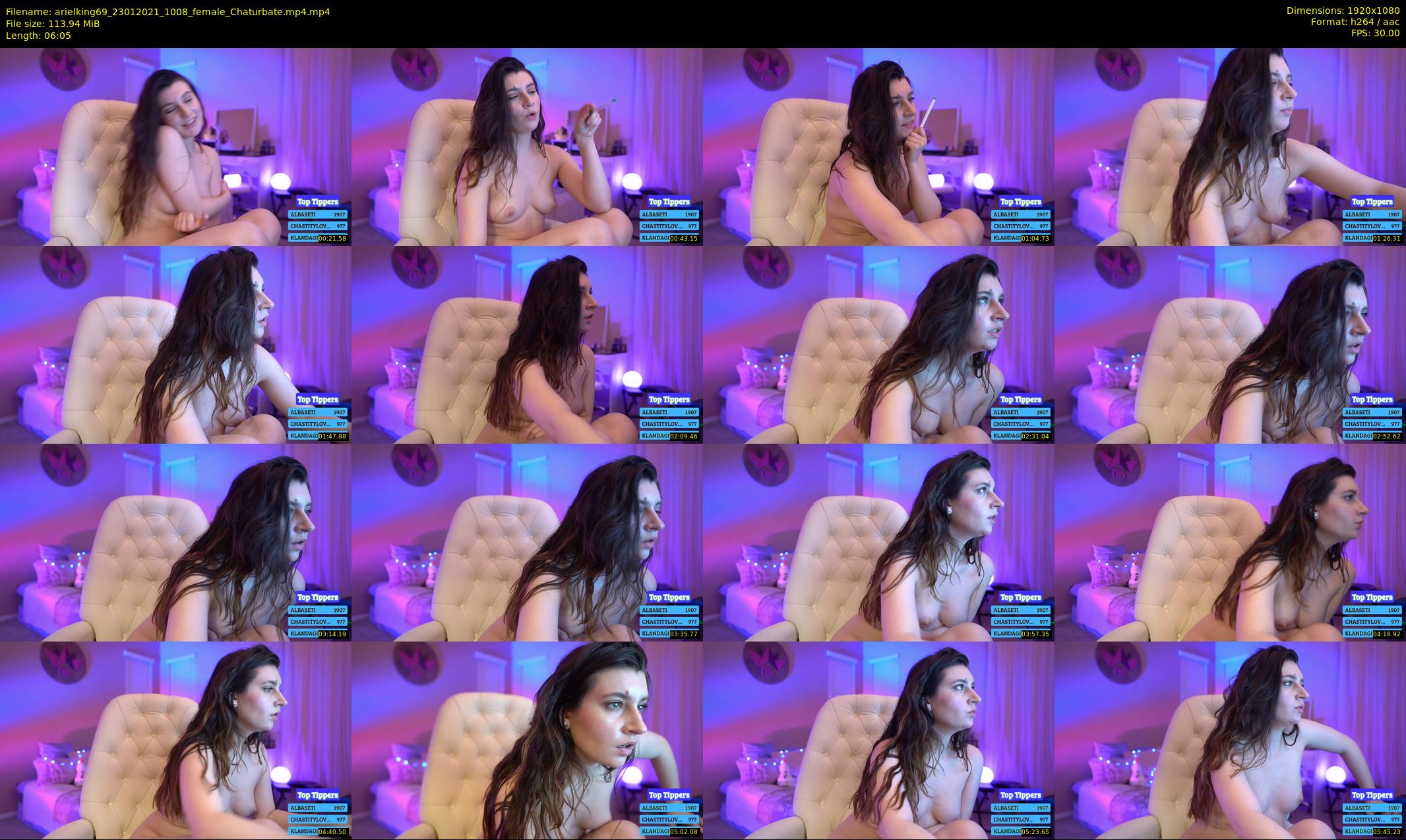 arielking69 — 7 minute Chaturbate female cam show recording, 1080p, Jan 23, 2021