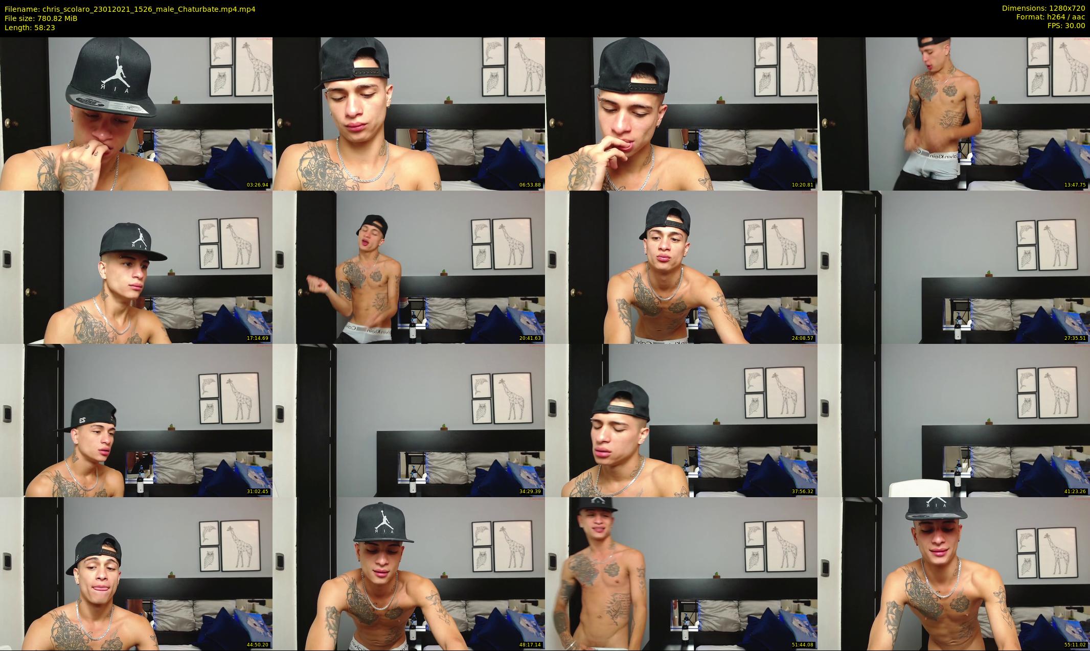 chris_scolaro — 59 minute Chaturbate male cam show recording, 720p, Jan 23, 2021