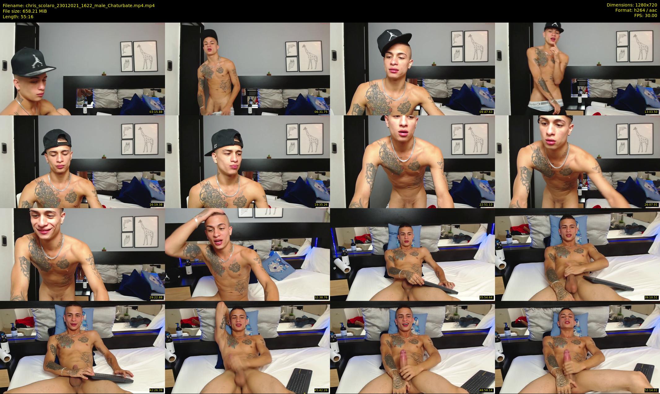 chris_scolaro — 56 minute Chaturbate male cam show recording, 720p, Jan 23, 2021
