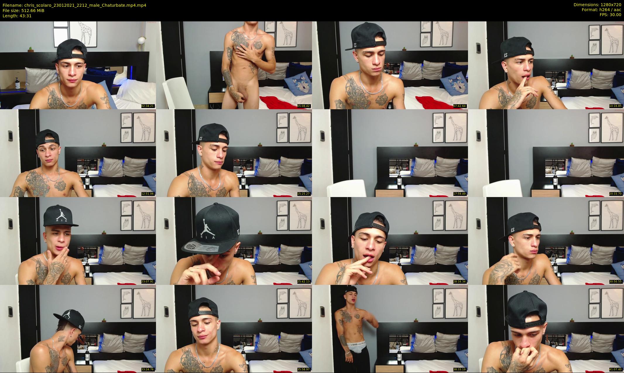 chris_scolaro — 44 minute Chaturbate male cam show recording, 720p, Jan 23, 2021