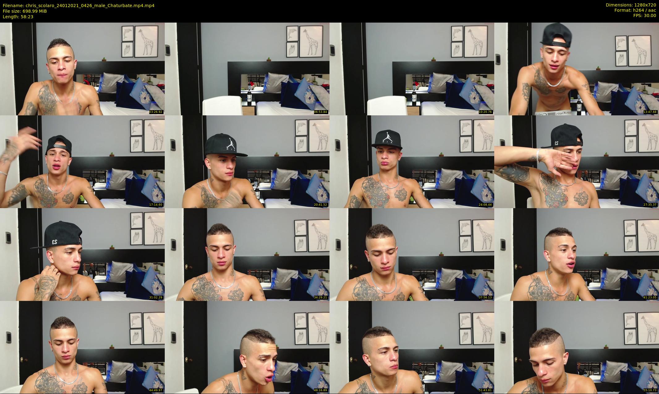 chris_scolaro — 59 minute Chaturbate male cam show recording, 720p, Jan 24, 2021
