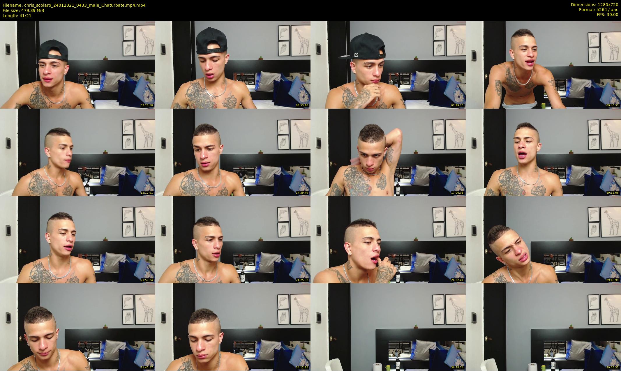 chris_scolaro — 42 minute Chaturbate male cam show recording, 720p, Jan 24, 2021