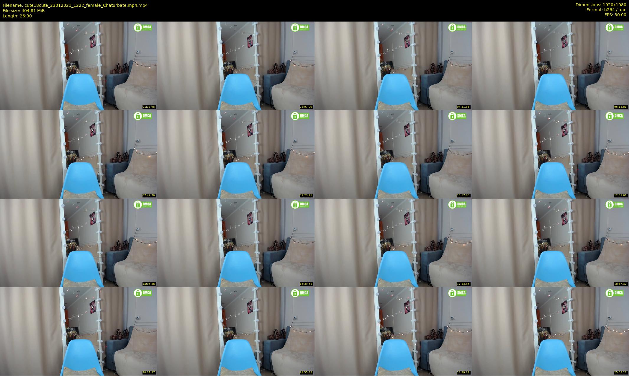 cute18cute — 27 minute Chaturbate female cam show recording, 1080p, Jan 23, 2021
