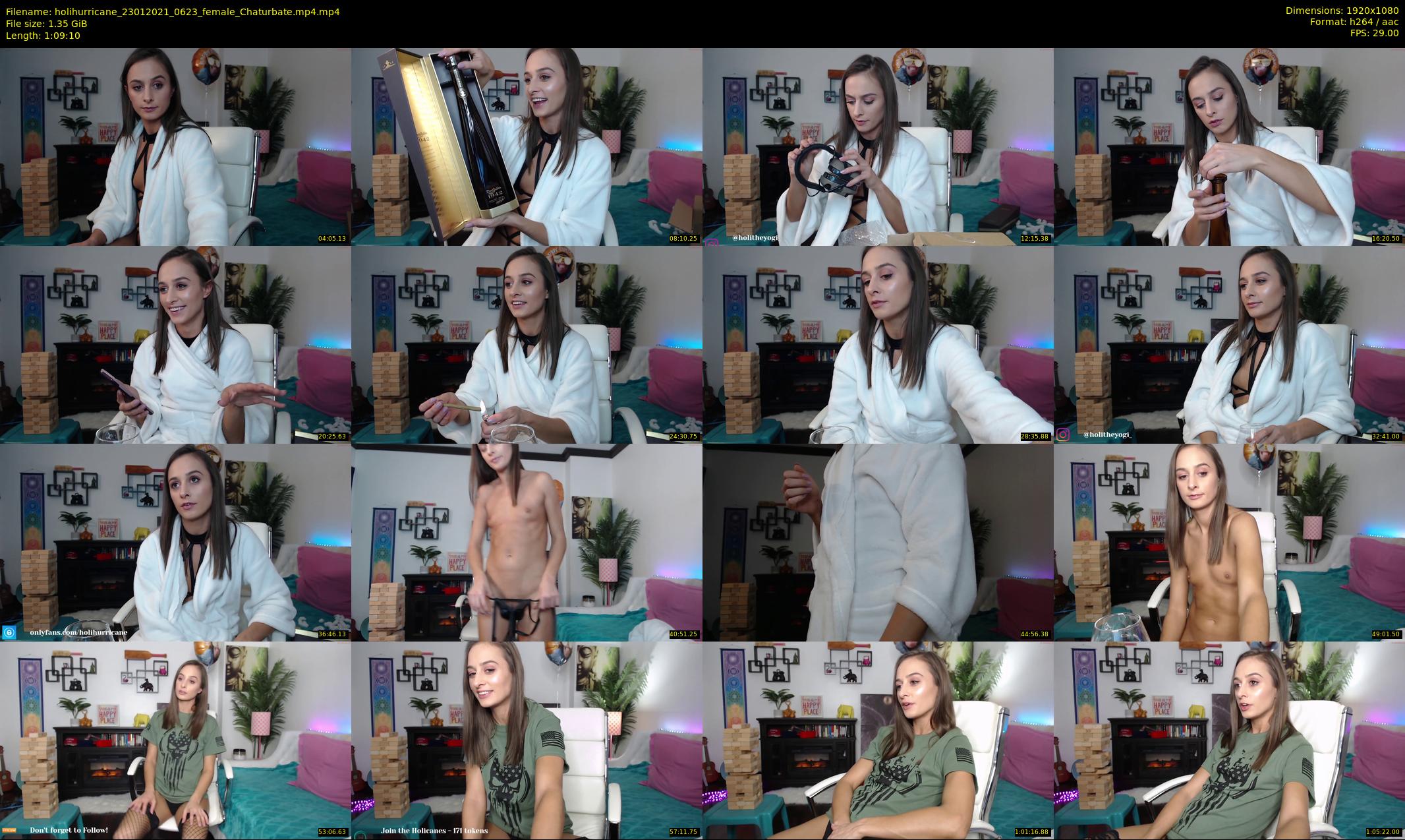 holihurricane — 70 minute Chaturbate female cam show recording, 1080p, Jan 23, 2021