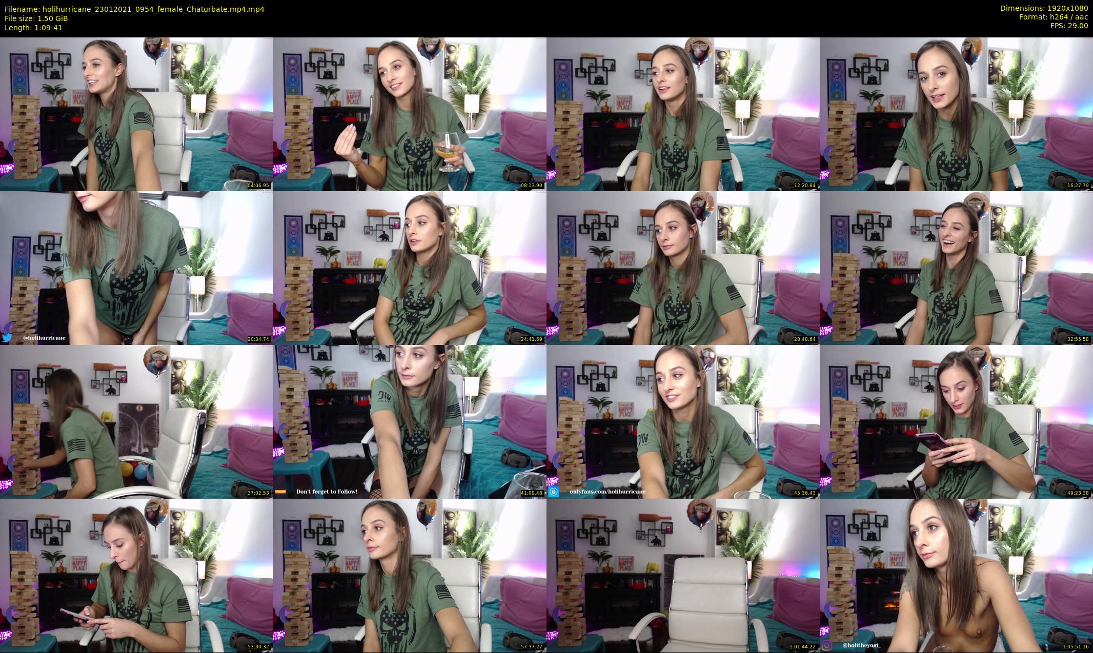 holihurricane — 70 minute Chaturbate female cam show recording, 1080p, Jan 23, 2021
