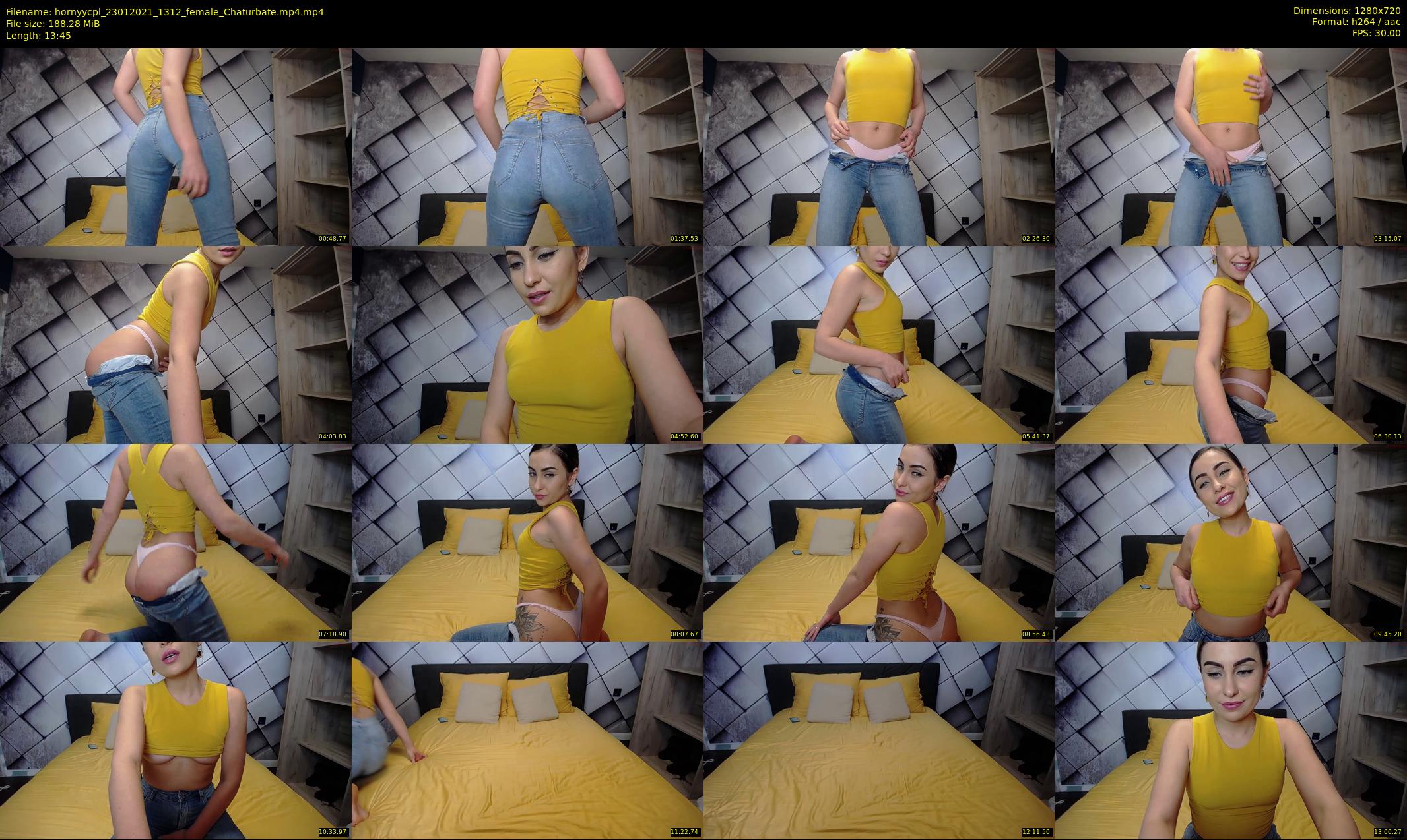 hornyycpl — 14 minute Chaturbate couple cam show recording, 720p, Jan 23, 2021