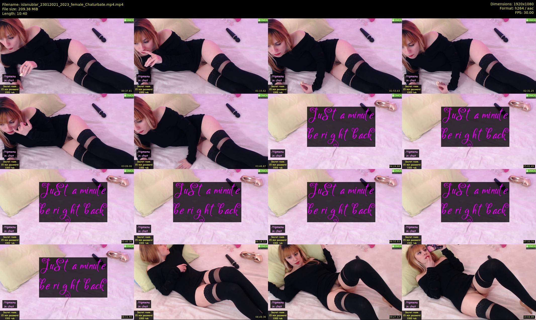 islanublar — 11 minute Chaturbate female cam show recording, 1080p, Jan 23, 2021