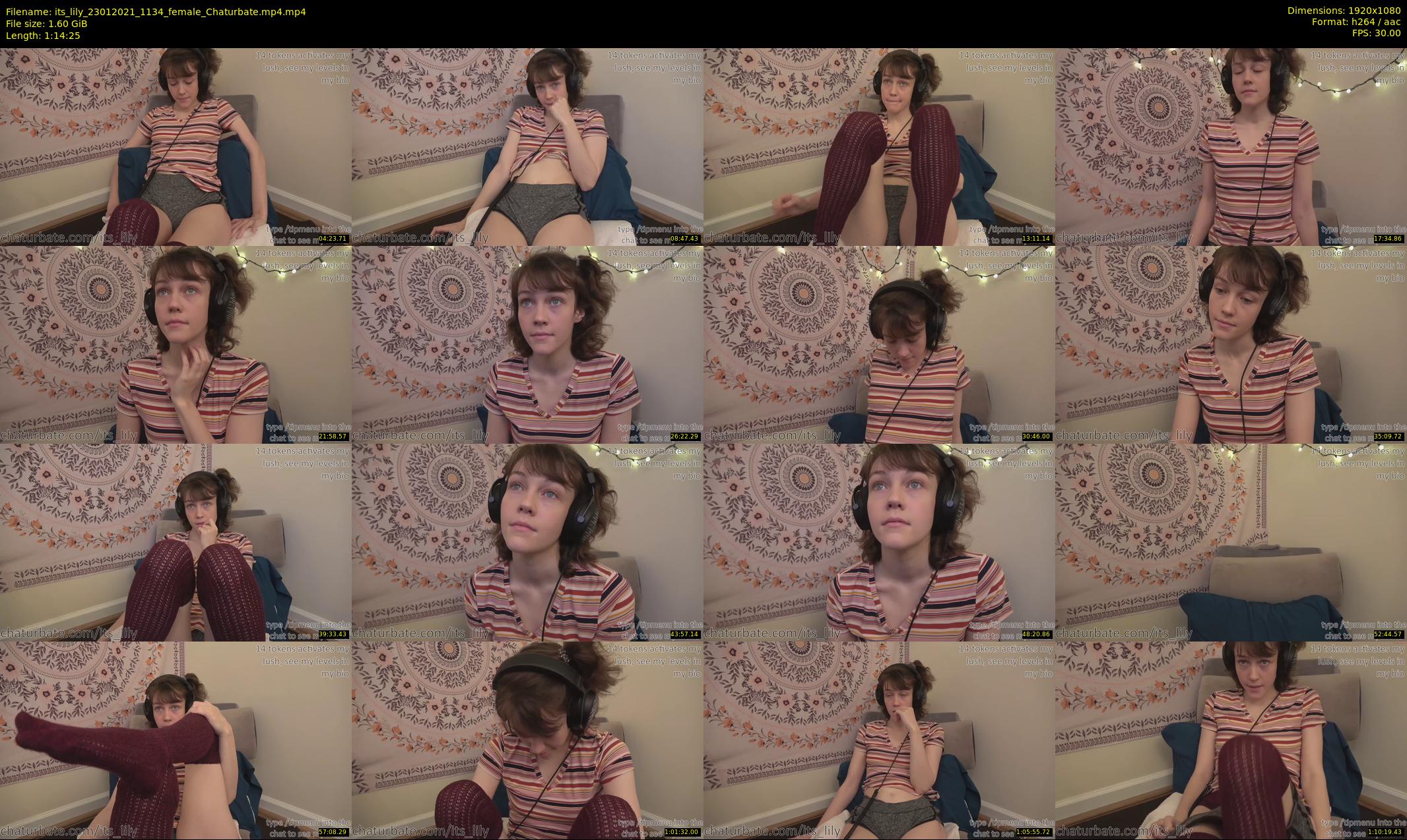 its_lily — 75 minute Chaturbate female cam show recording, 1080p, Jan 23, 2021