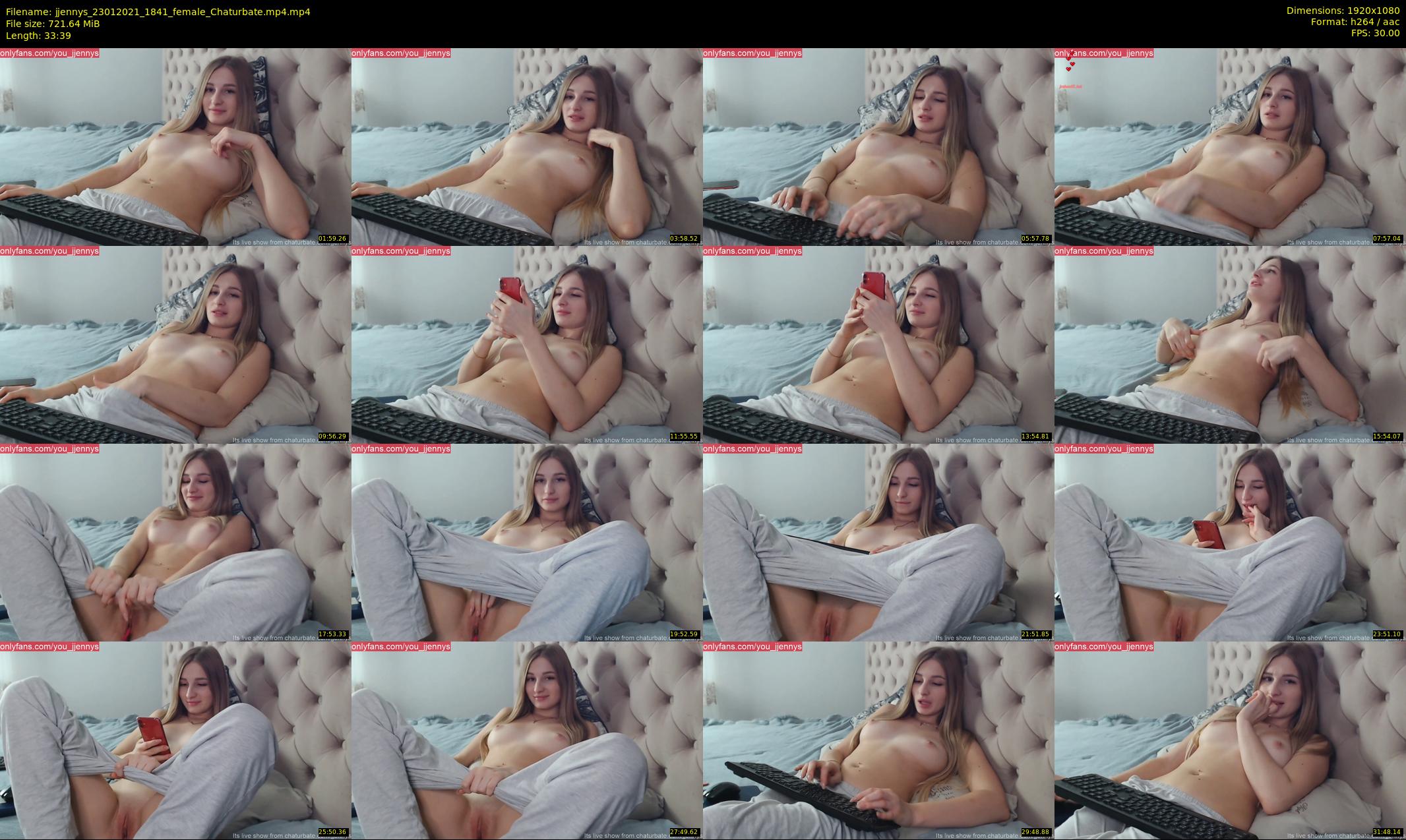 jjennys — 34 minute Chaturbate female cam show recording, 1080p, Jan 23, 2021