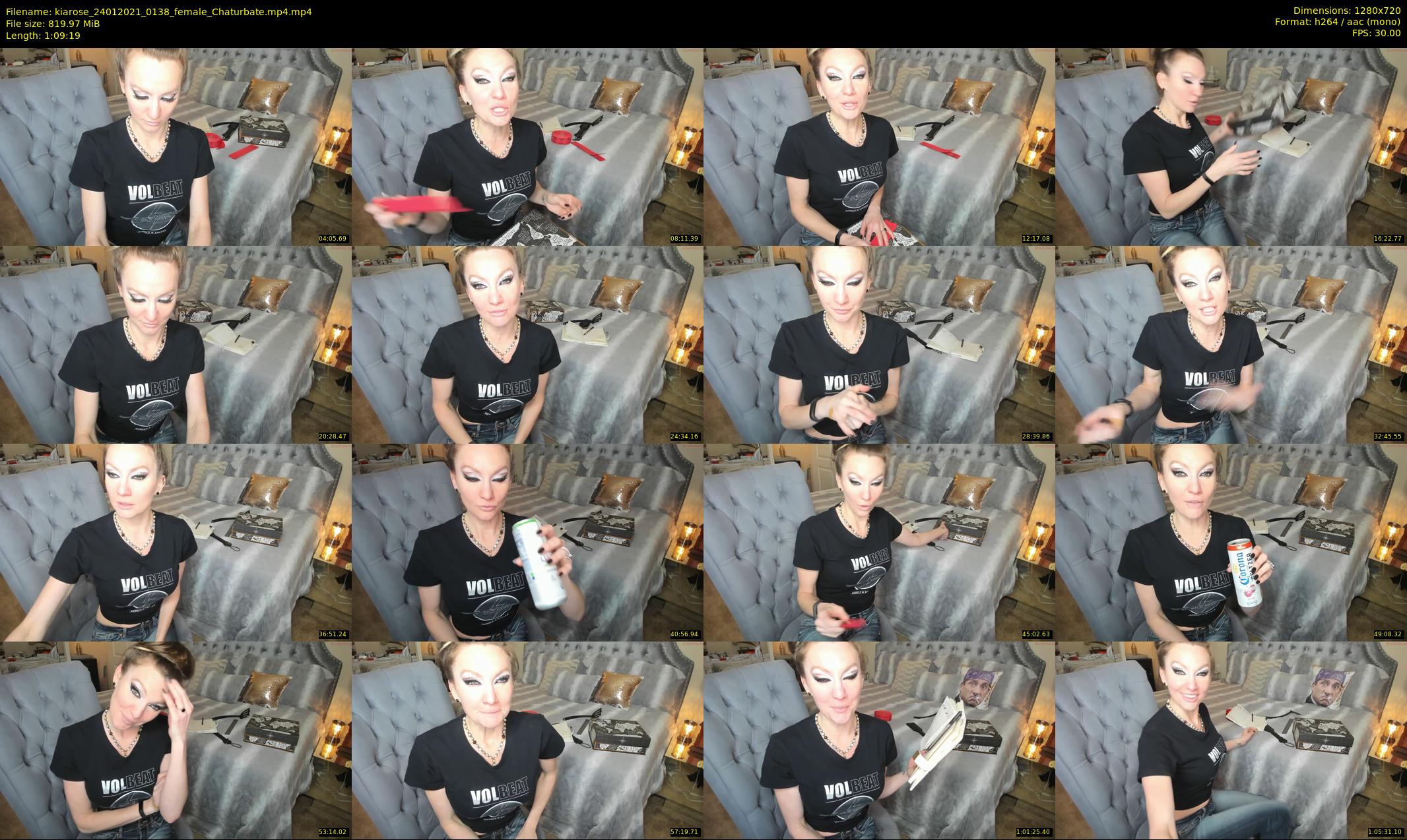 kiarose — 70 minute Chaturbate female cam show recording, 720p, Jan 24, 2021