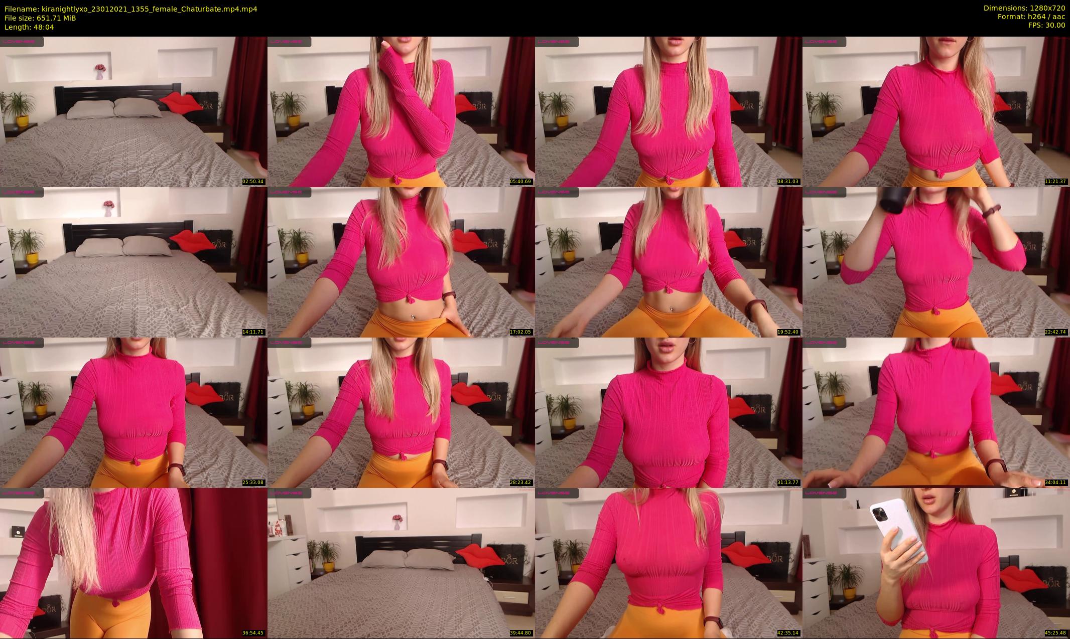 kiranightlyxo — 49 minute Chaturbate female cam show recording, 720p, Jan 23, 2021