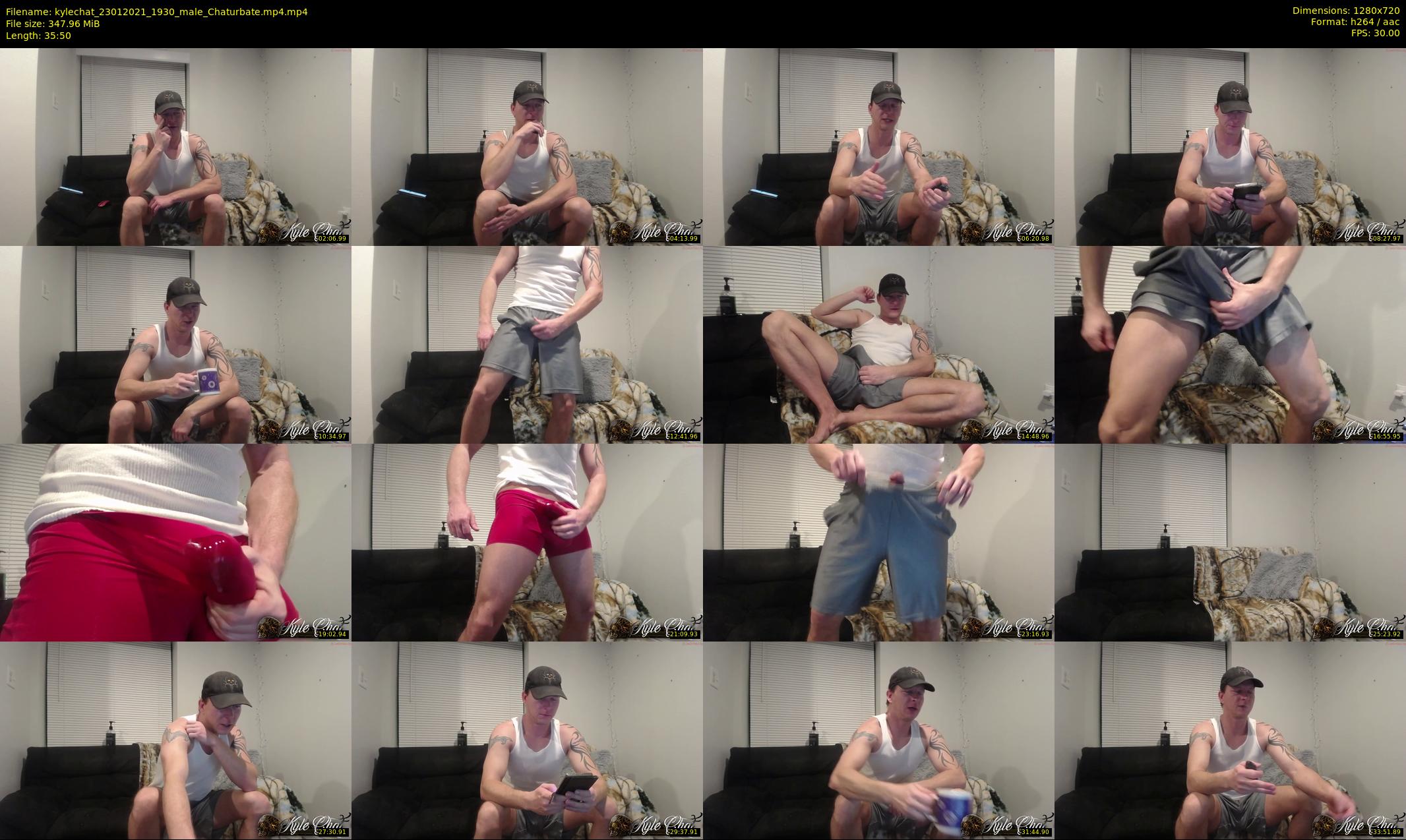 kylechat — 36 minute Chaturbate male cam show recording, 720p, Jan 23, 2021