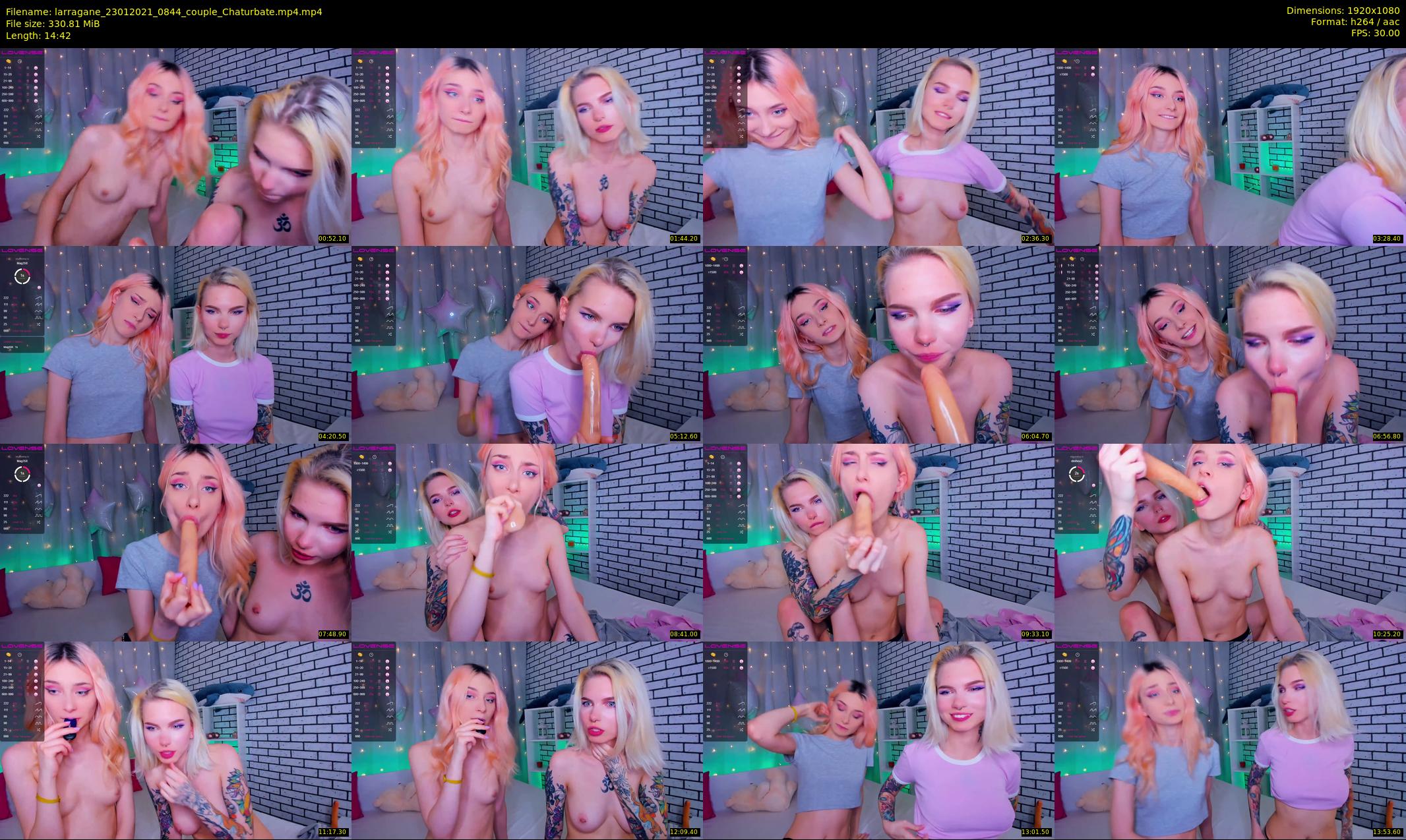 larragane — 15 minute Chaturbate couple cam show recording, 1080p, Jan 23, 2021
