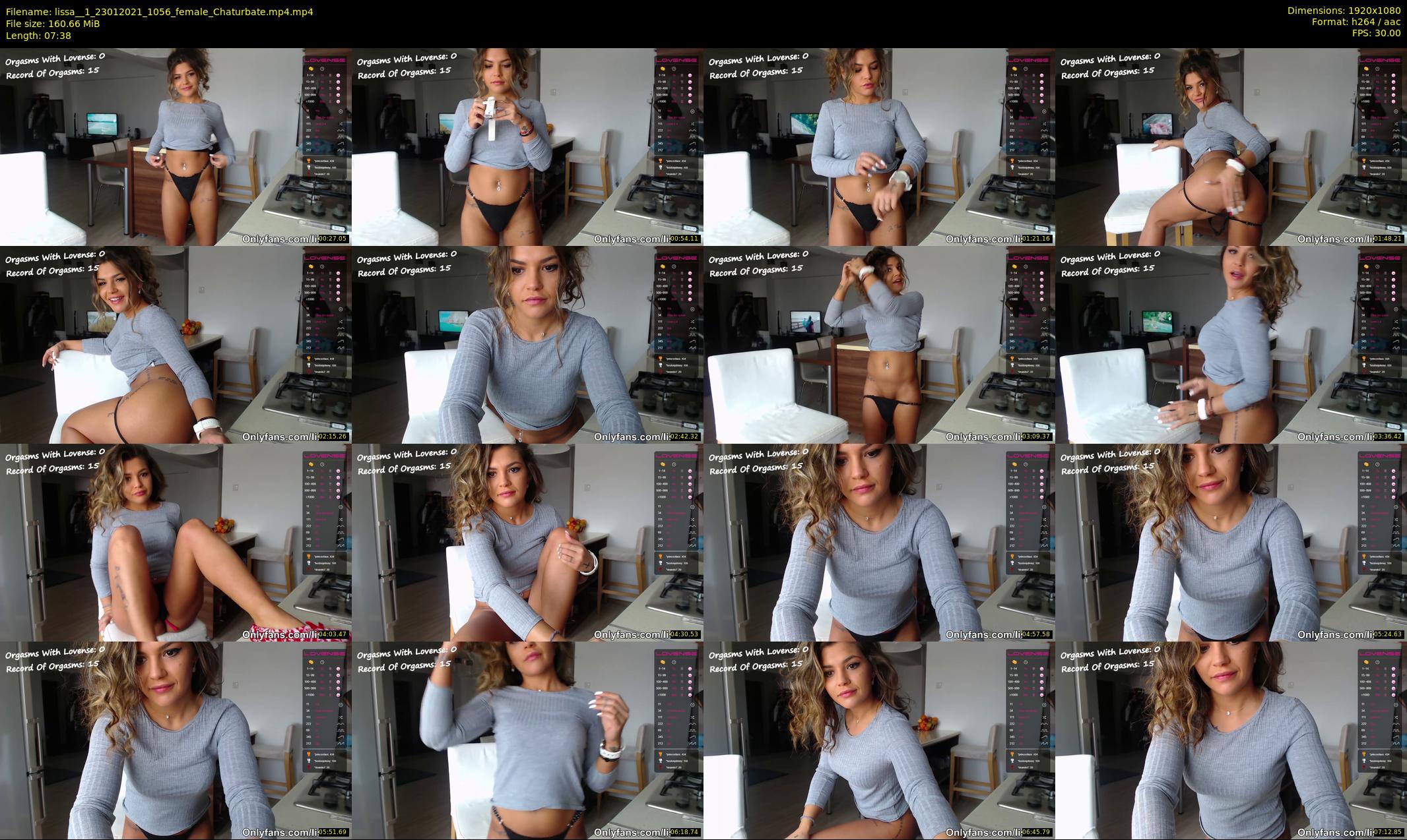 lissa__1 — 8 minute Chaturbate female cam show recording, 1080p, Jan 23, 2021