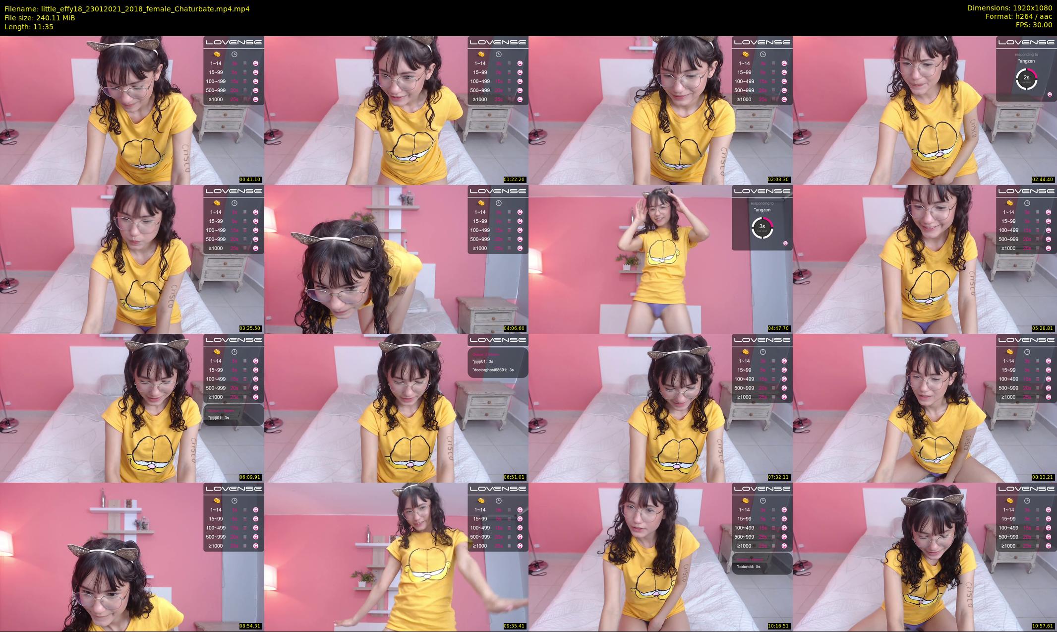 little_effy18 — 12 minute Chaturbate female cam show recording, 1080p, Jan 23, 2021