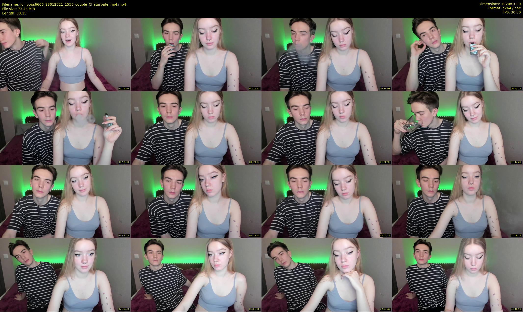 lollipops6666 — 4 minute Chaturbate couple cam show recording, 1080p, Jan 23, 2021