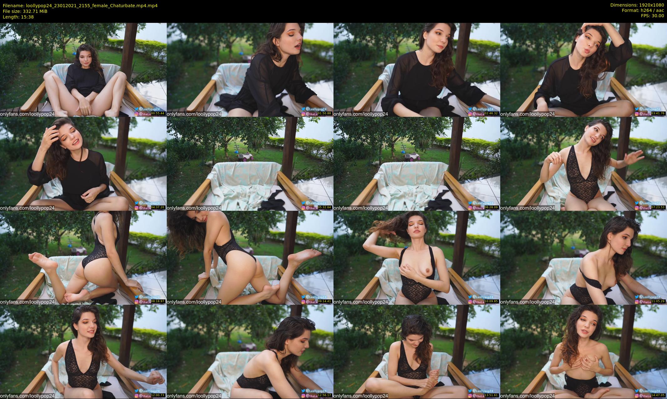 loollypop24 — 16 minute Chaturbate female cam show recording, 1080p, Jan 23, 2021