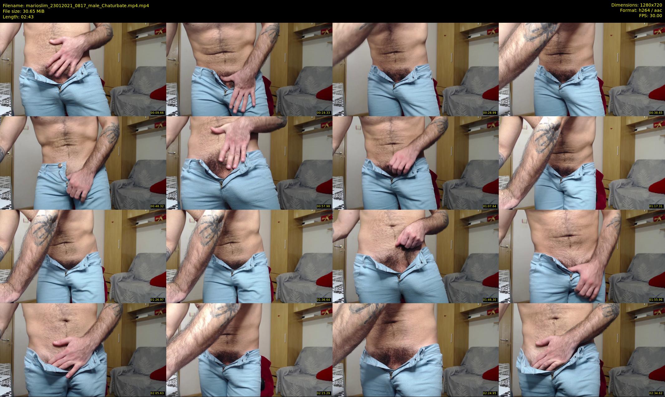 marioslim — 3 minute Chaturbate male cam show recording, 720p, Jan 23, 2021