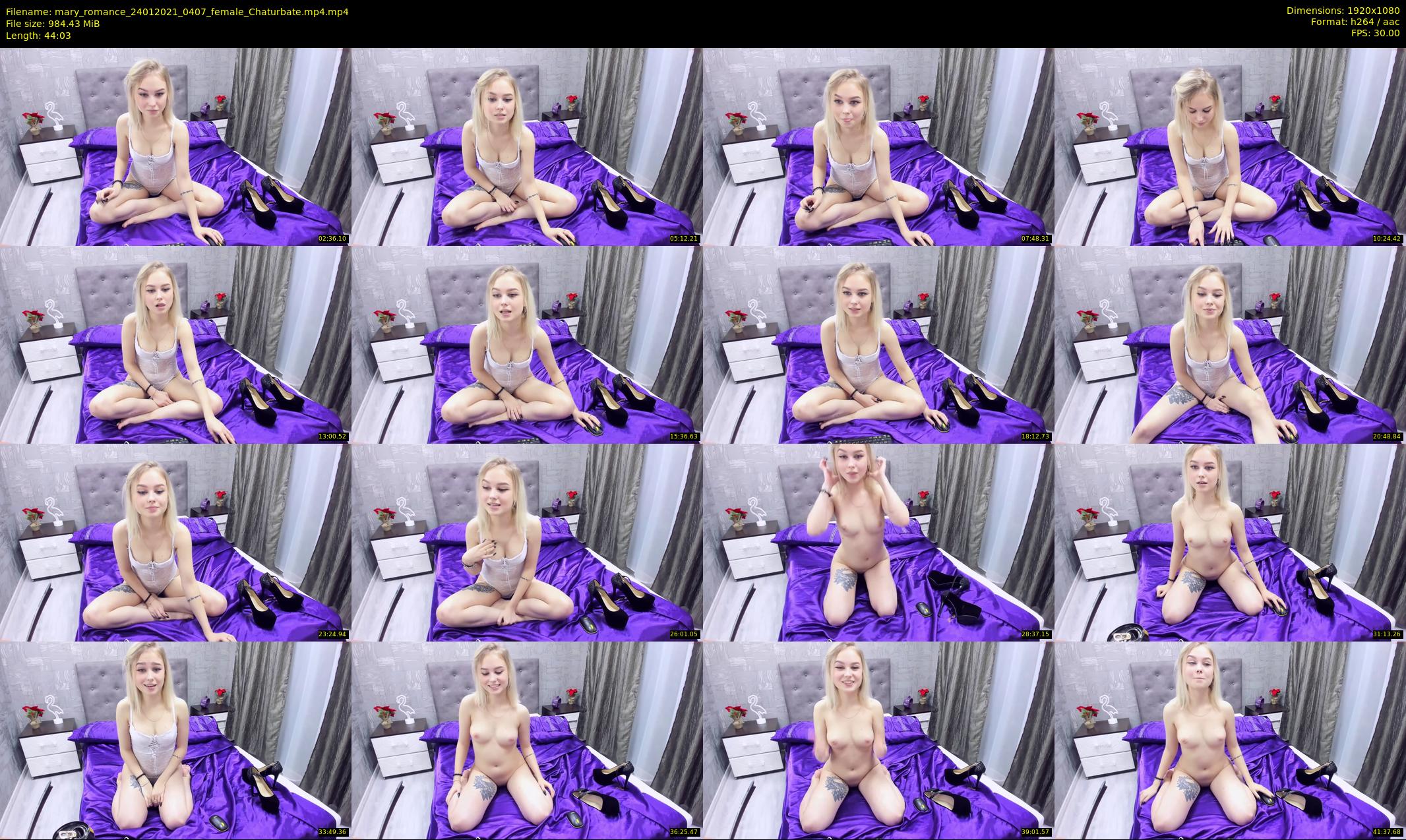 mary_romance — 45 minute Chaturbate female cam show recording, 1080p, Jan 24, 2021