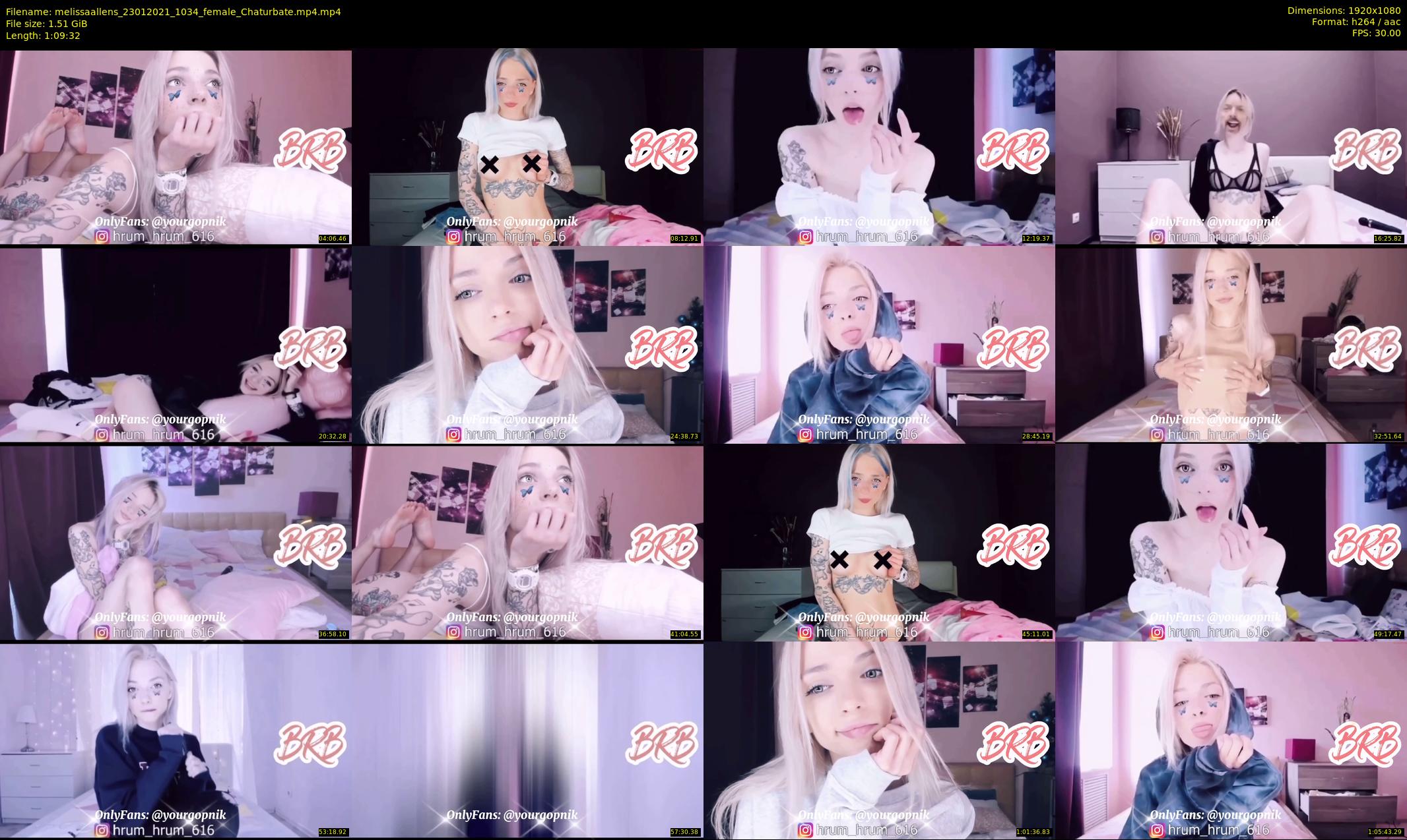 melissaallens — 70 minute Chaturbate female cam show recording, 1080p, Jan 23, 2021