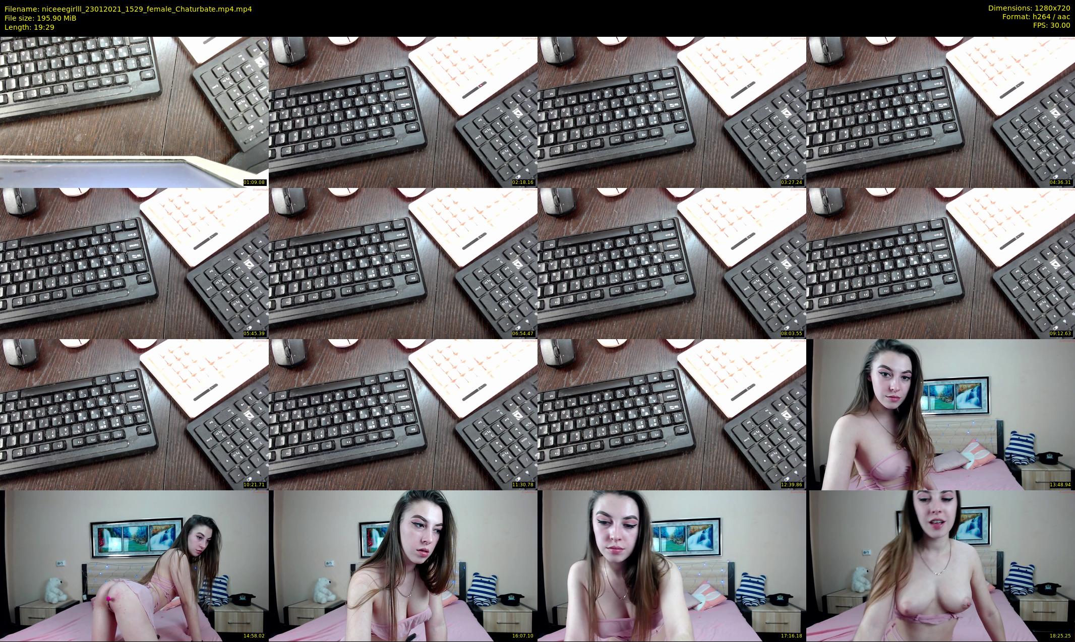 niceeegirlll — 20 minute Chaturbate couple cam show recording, 720p, Jan 23, 2021