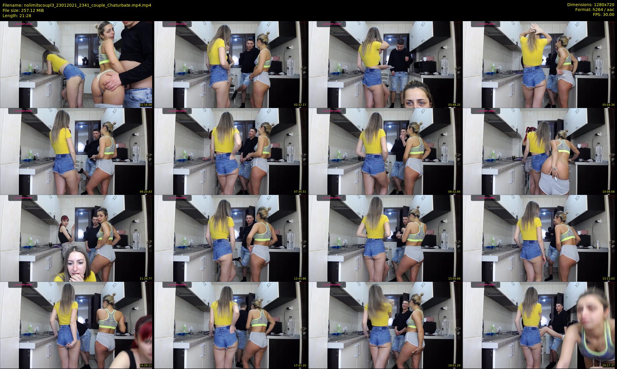 nolimitscoupl3 — 22 minute Chaturbate couple cam show recording, 720p, Jan 23, 2021