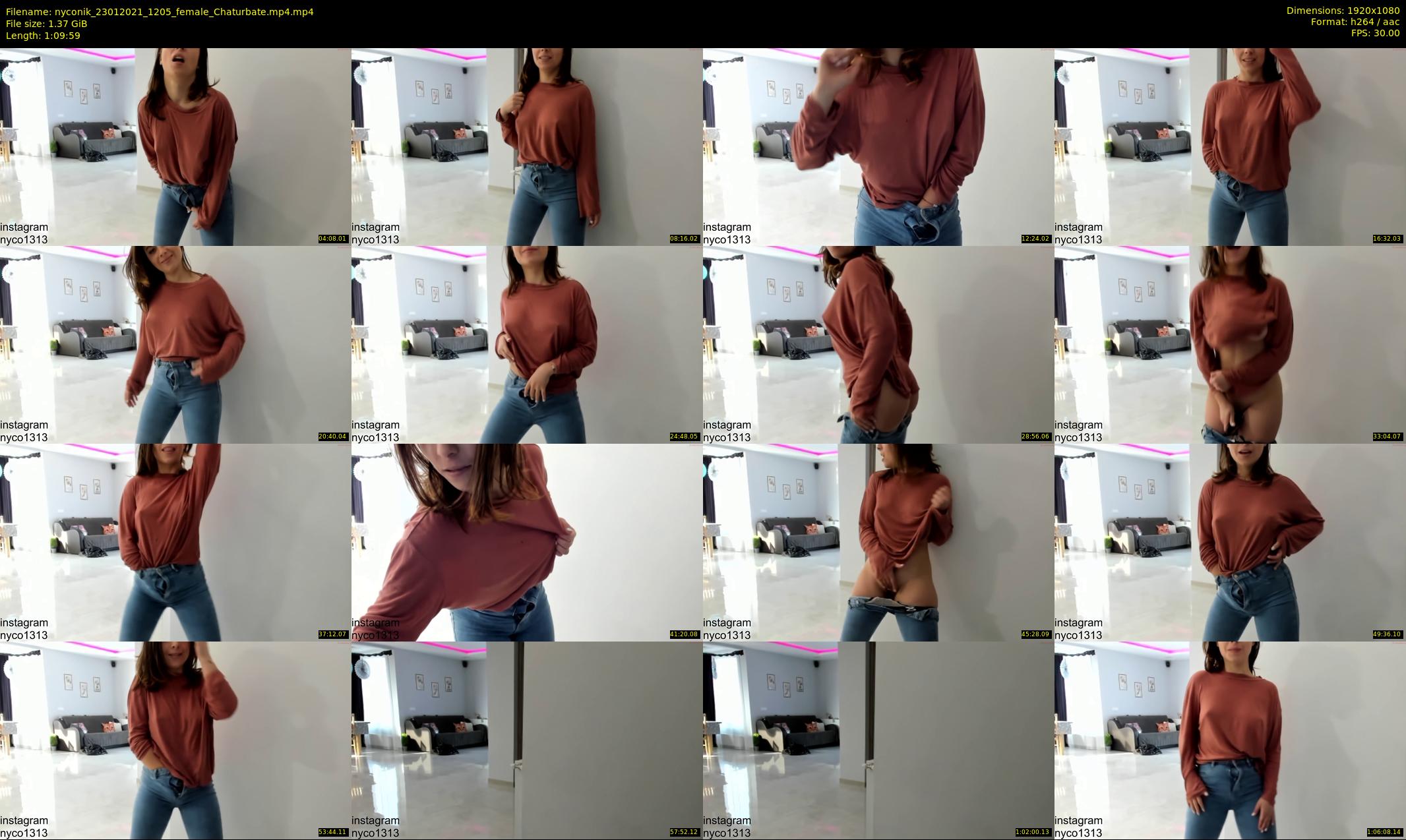 nyconik — 70 minute Chaturbate female cam show recording, 1080p, Jan 23, 2021
