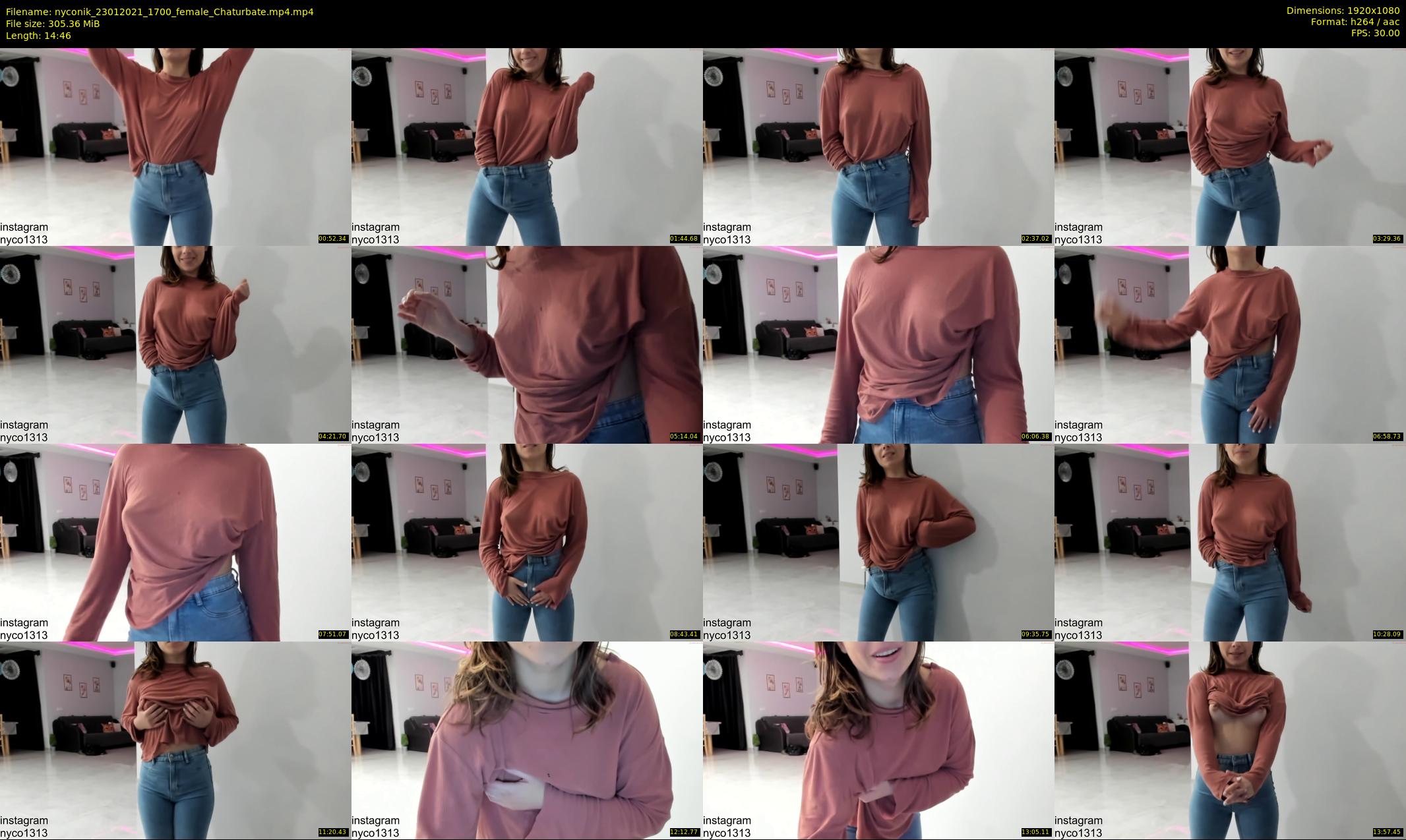 nyconik — 15 minute Chaturbate female cam show recording, 1080p, Jan 23, 2021