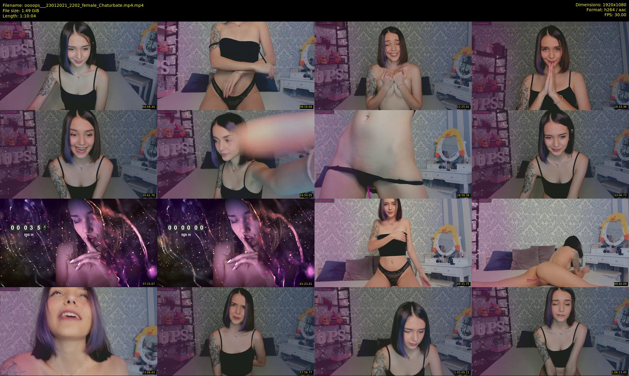 oooops__ — 71 minute Chaturbate female cam show recording, 1080p, Jan 23, 2021