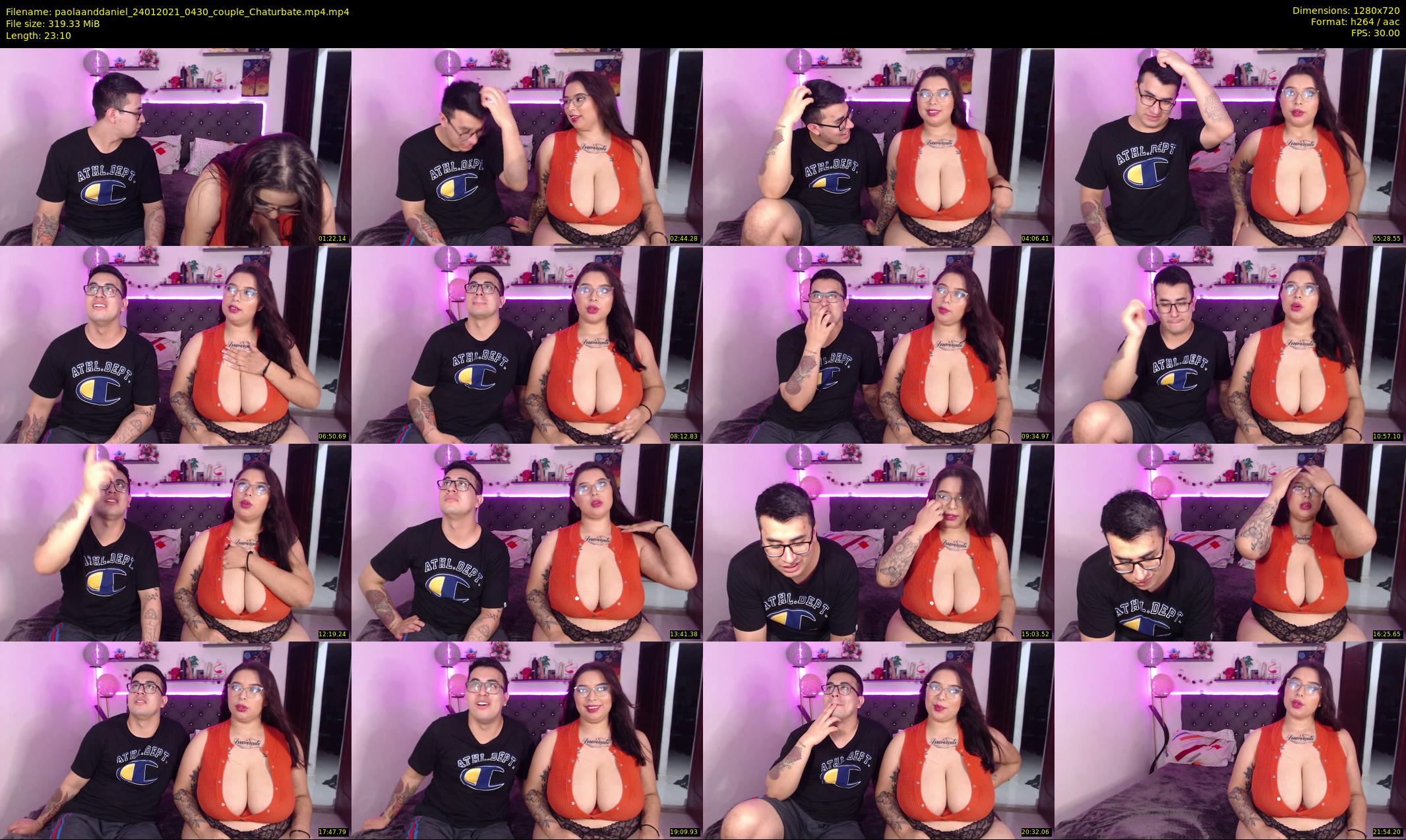 paolaanddaniel — 24 minute Chaturbate couple cam show recording, 720p, Jan 24, 2021