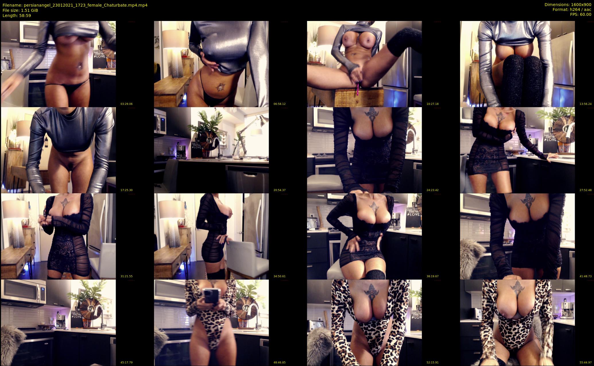 persianangel — 59 minute Chaturbate female cam show recording, 720p, Jan 23, 2021