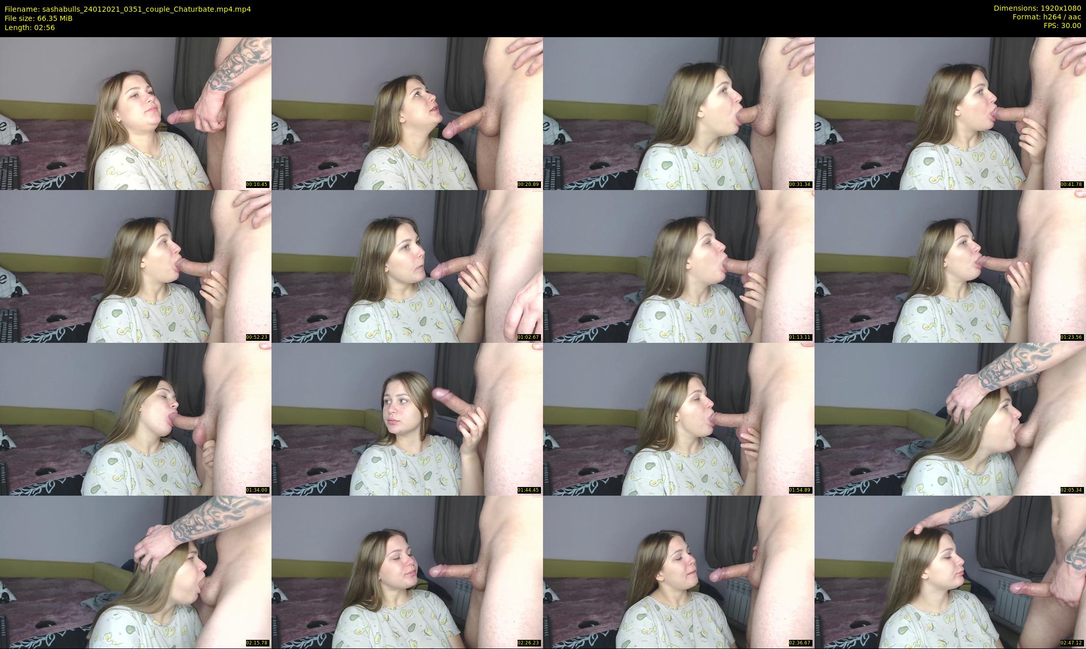 sashabulls — 3 minute Chaturbate couple cam show recording, 1080p, Jan 24, 2021