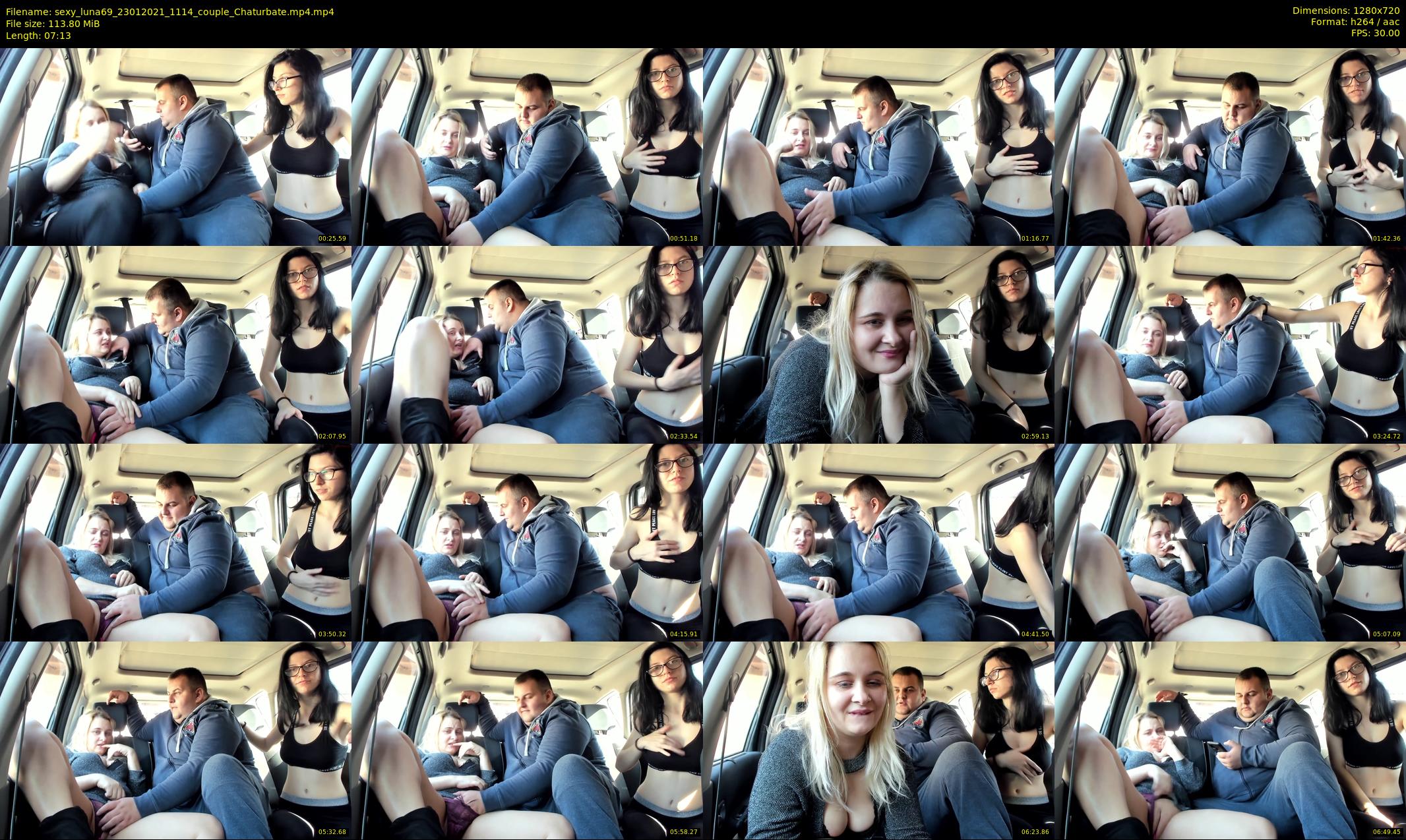 sexy_luna69 — 8 minute Chaturbate couple cam show recording, 720p, Jan 23, 2021