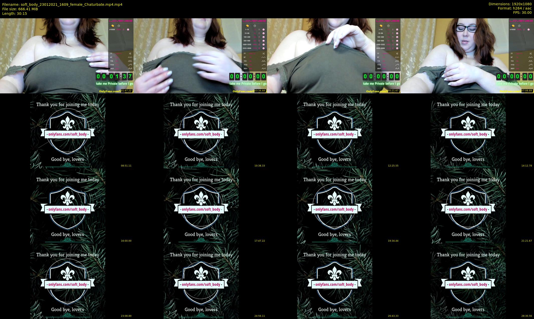 soft_body — 31 minute Chaturbate female cam show recording, 1080p, Jan 23, 2021