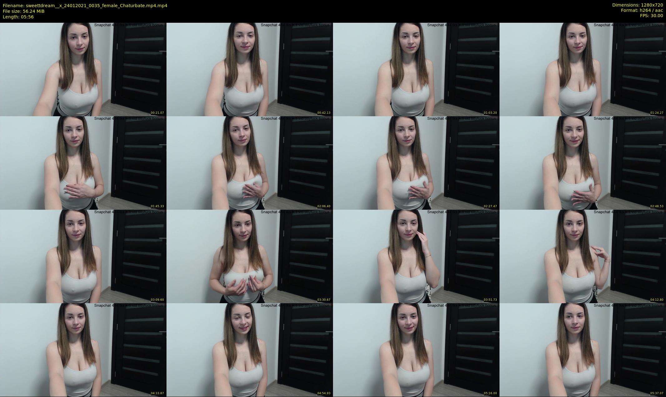 sweettdream__x — 6 minute Chaturbate female cam show recording, 720p, Jan 24, 2021