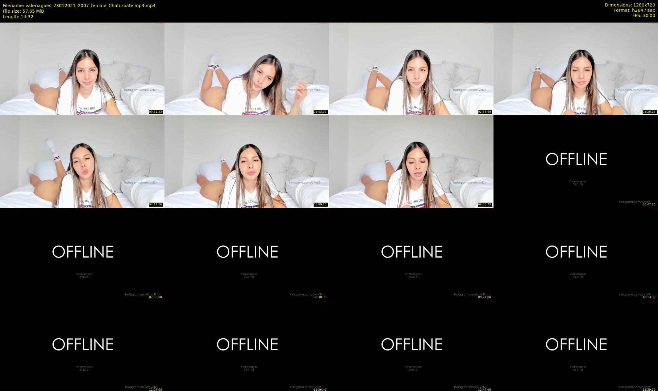 valeriagoes — 15 minute Chaturbate female cam show recording, 720p, Jan 23, 2021