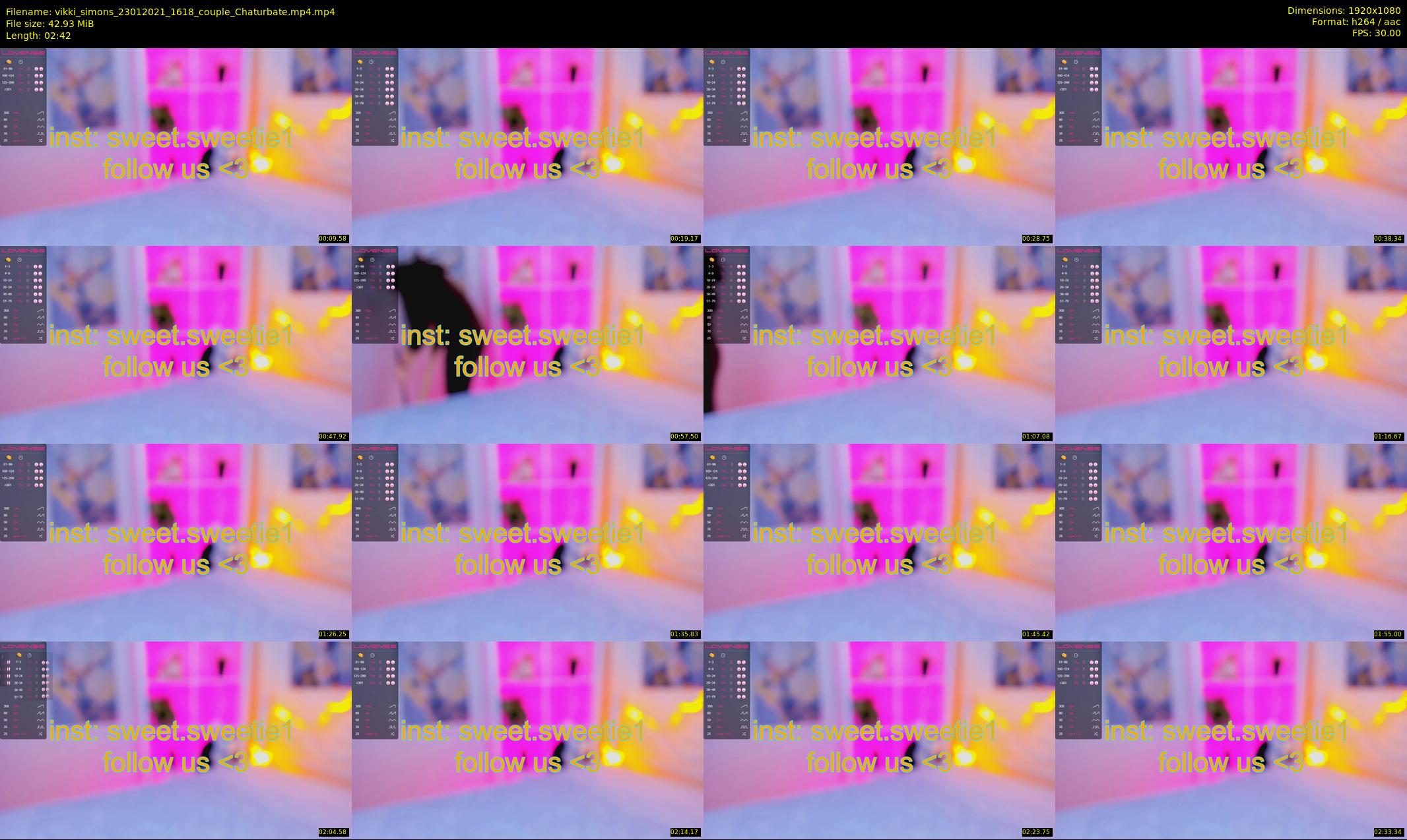 vikki_simons — 3 minute Chaturbate couple cam show recording, 1080p, Jan 23, 2021