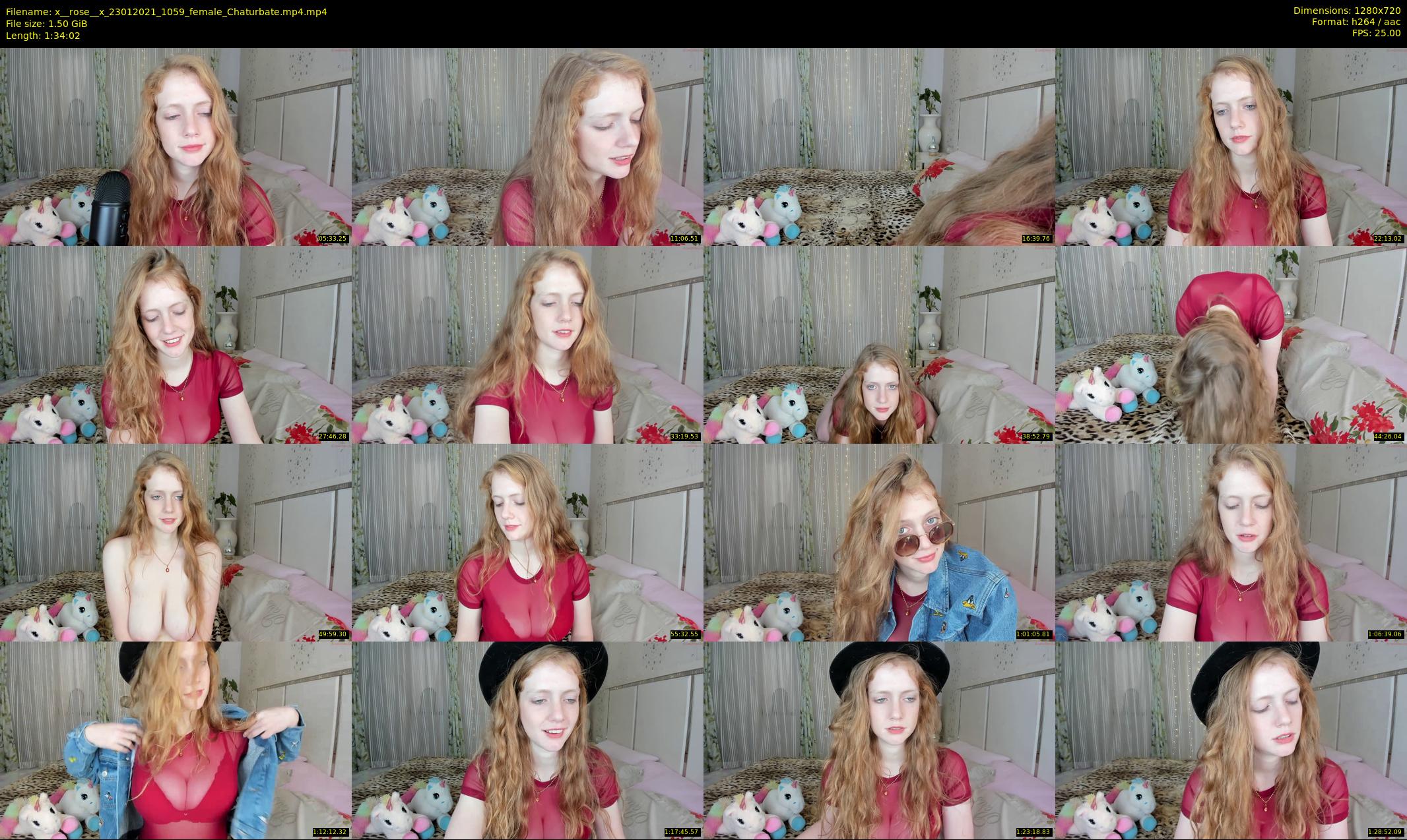 x__rose__x — 95 minute Chaturbate female cam show recording, 720p, Jan 23, 2021