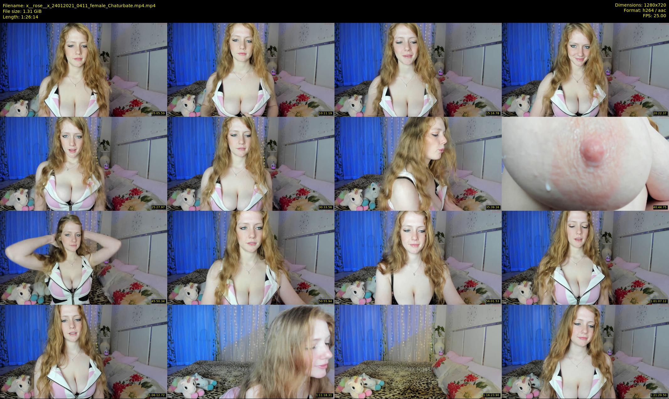 x__rose__x — 87 minute Chaturbate female cam show recording, 720p, Jan 24, 2021