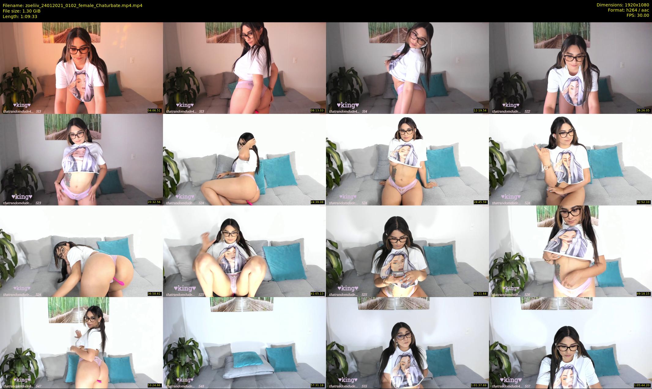 zoeliiv — 70 minute Chaturbate female cam show recording, 1080p, Jan 24, 2021