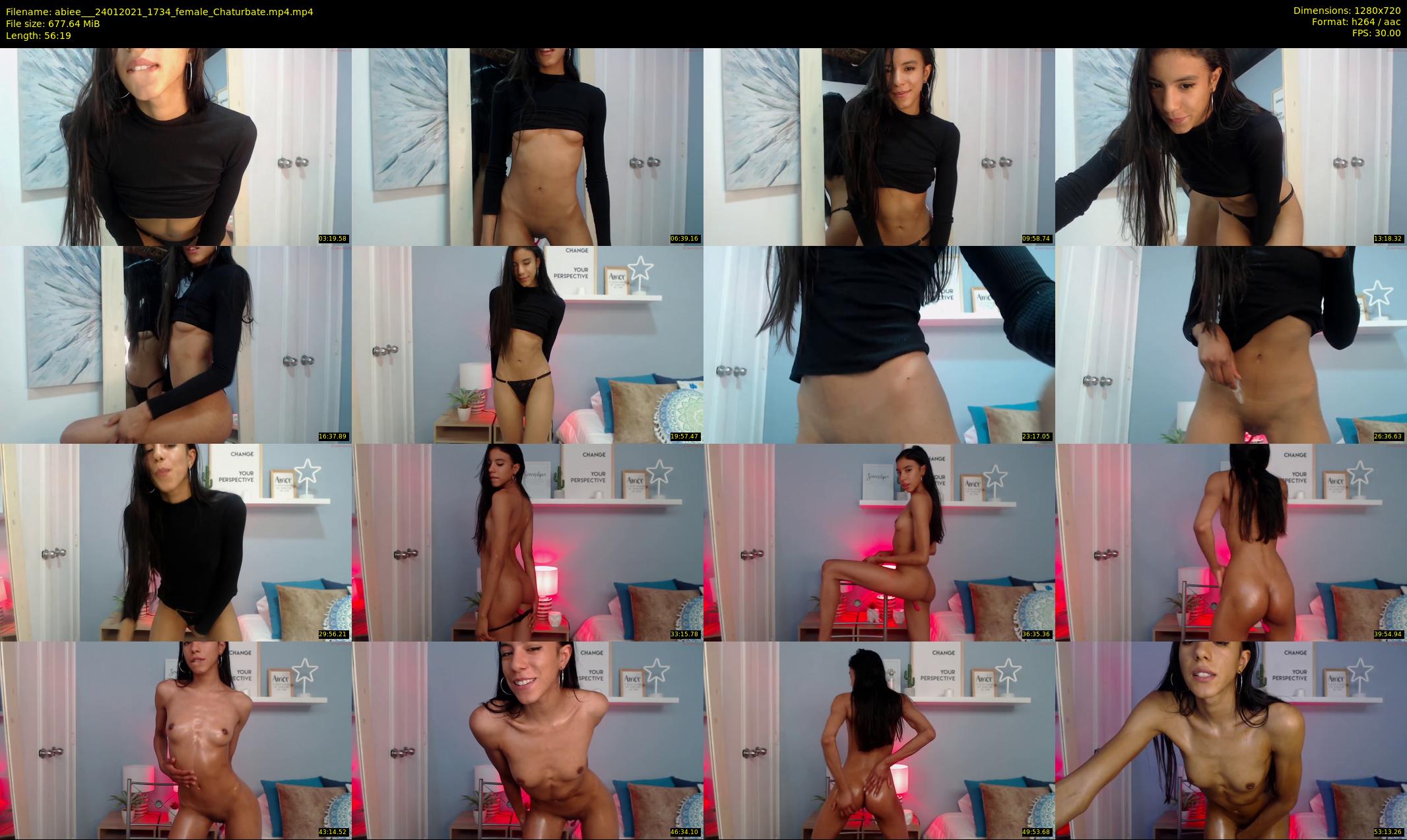abiee__ — 57 minute Chaturbate female cam show recording, 720p, Jan 24, 2021