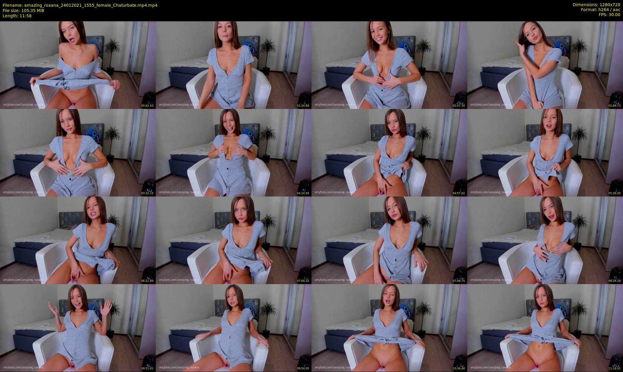 amazing_roxana — 12 minute Chaturbate female cam show recording, 720p, Jan 24, 2021