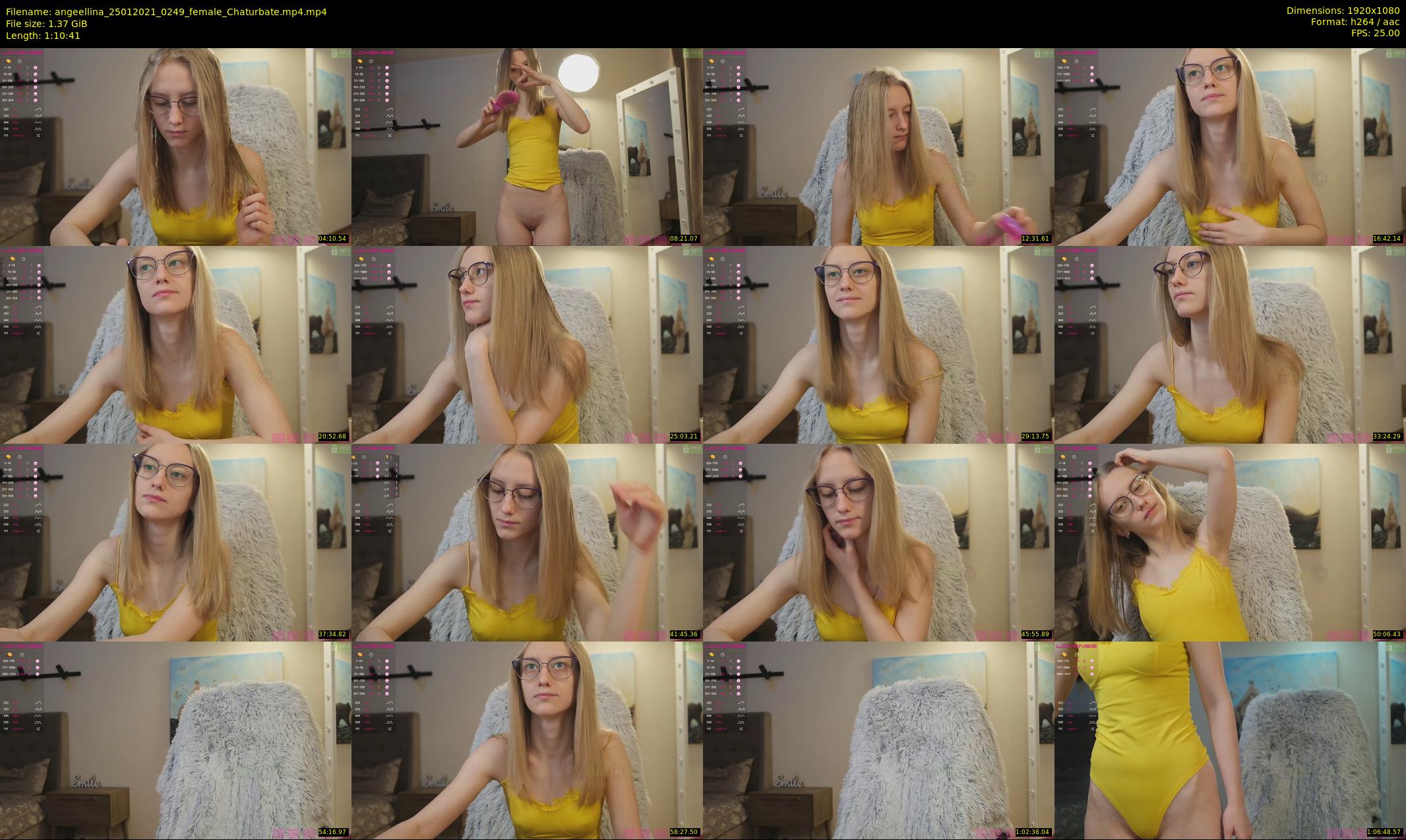 angeellina — 71 minute Chaturbate female cam show recording, 1080p, Jan 25, 2021