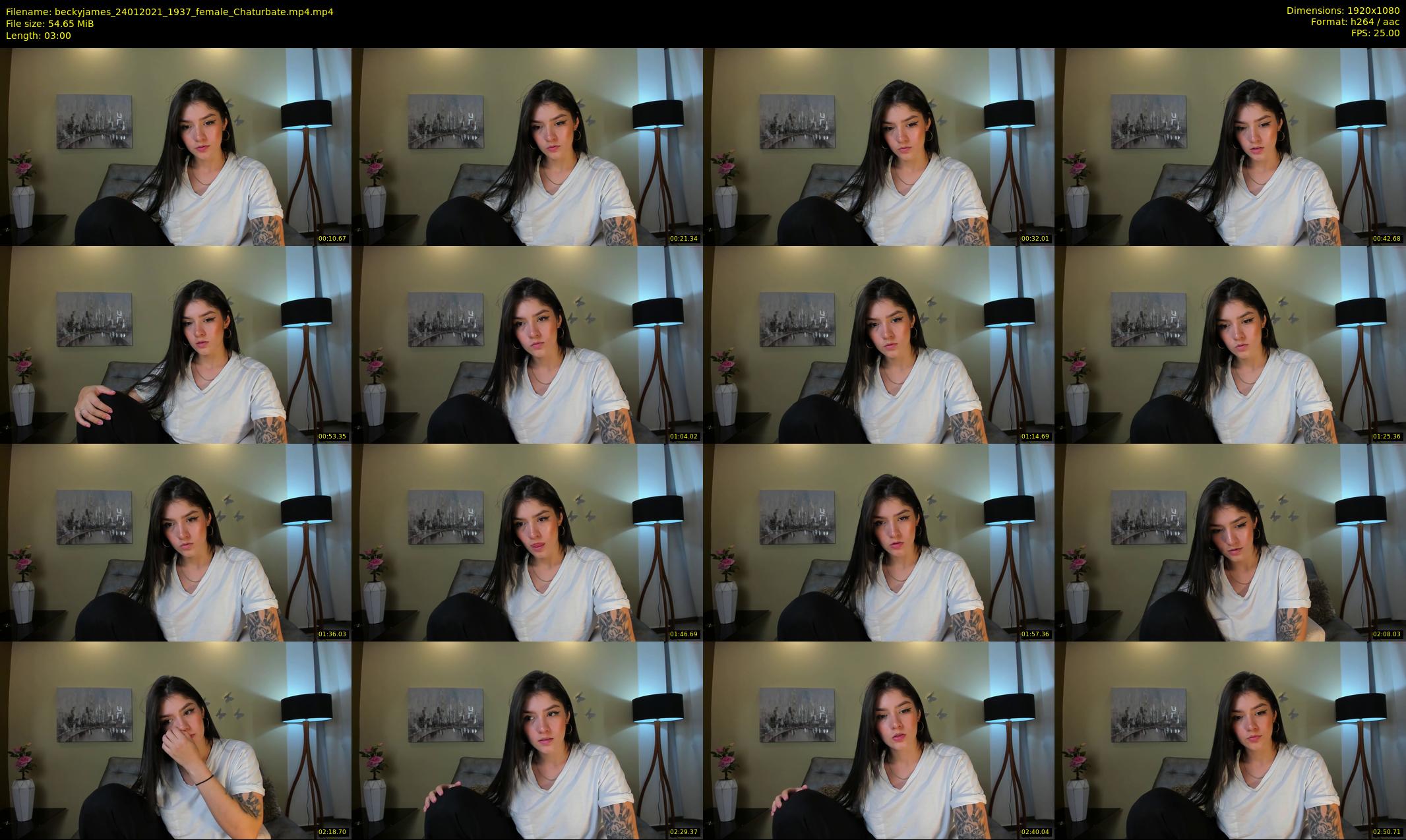 beckyjames — 3 minute Chaturbate female cam show recording, 1080p, Jan 24, 2021