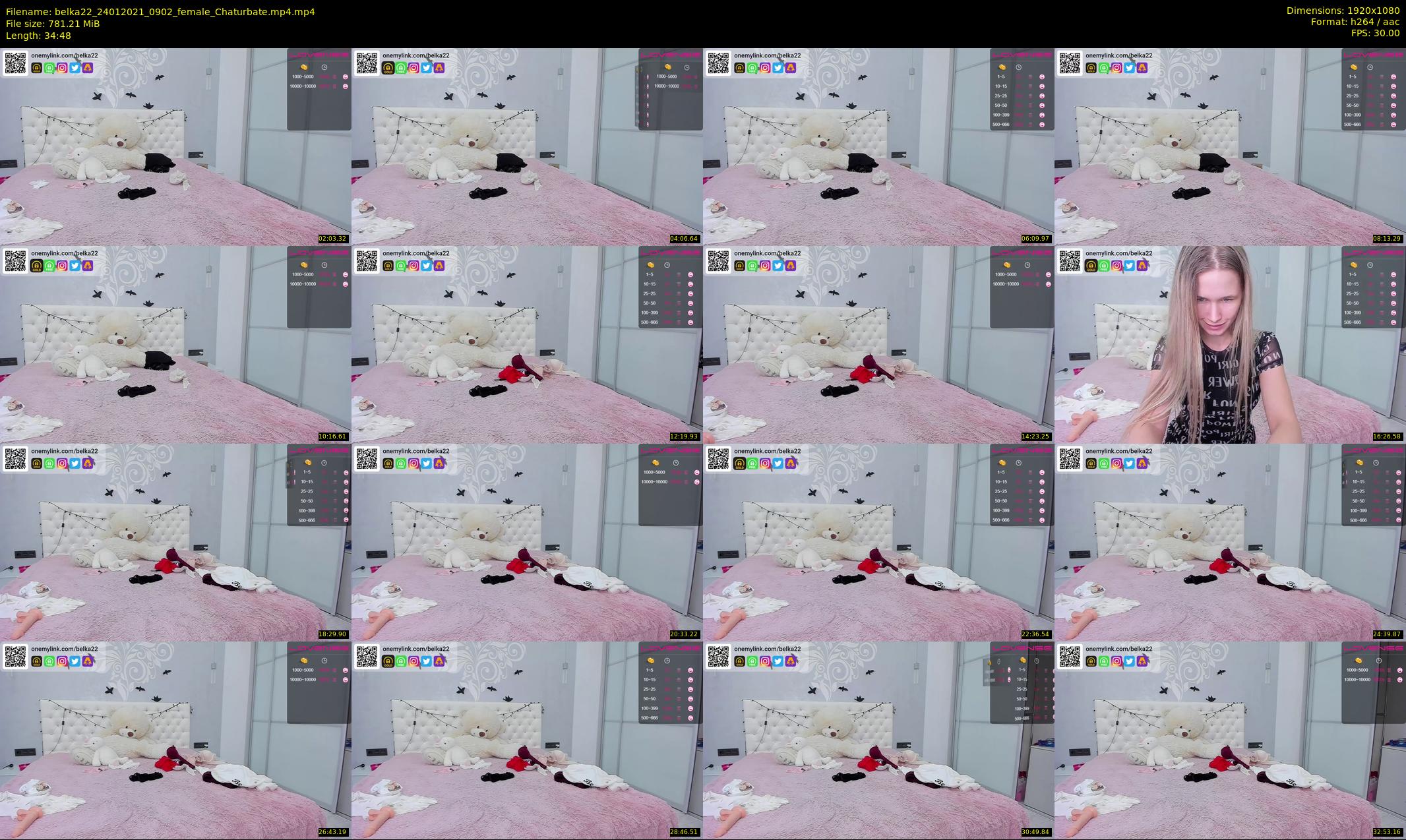 belka22 — 35 minute Chaturbate female cam show recording, 1080p, Jan 24, 2021